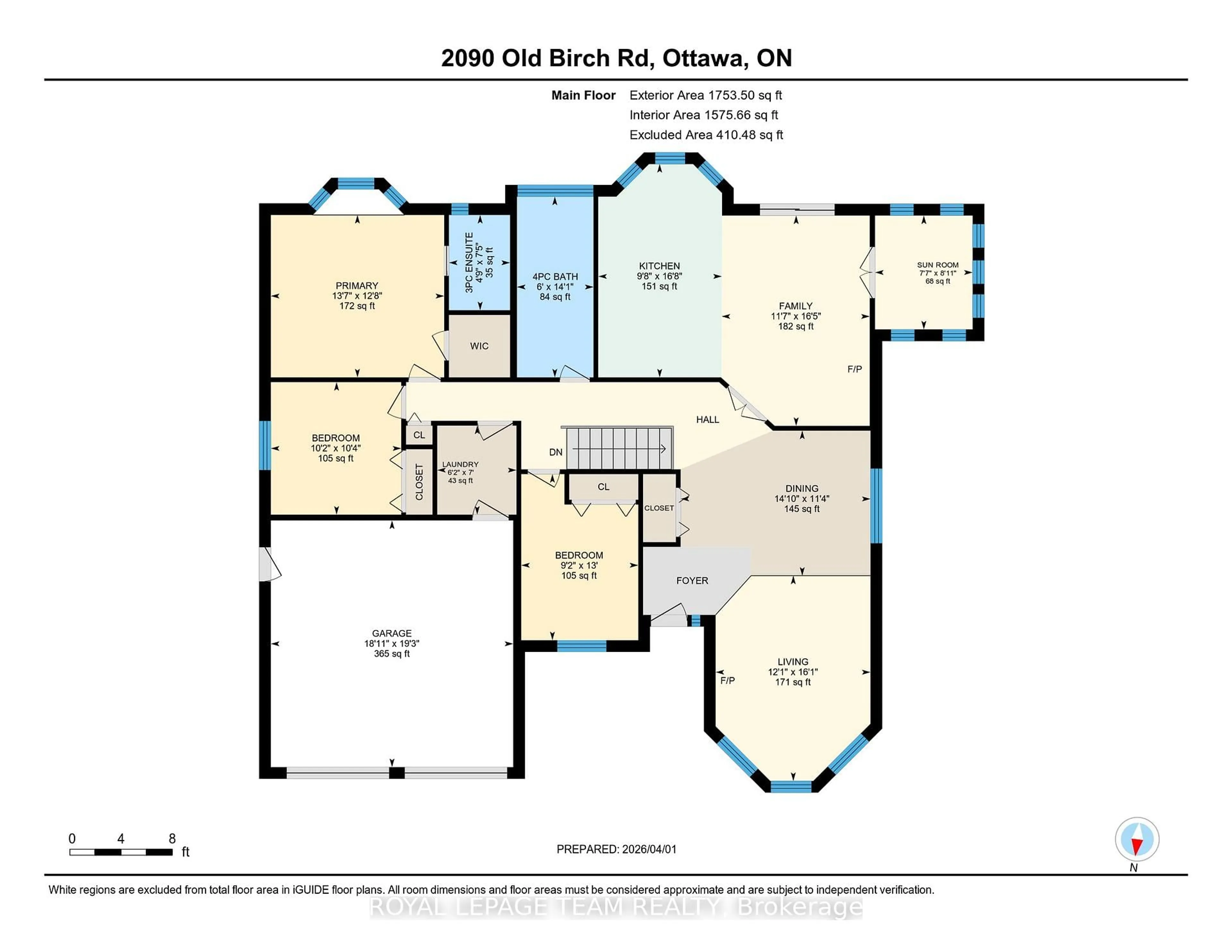 Floor plan for 2090 Old Birch Rd, Fitzroy Harbour Ontario K0A 1X0
