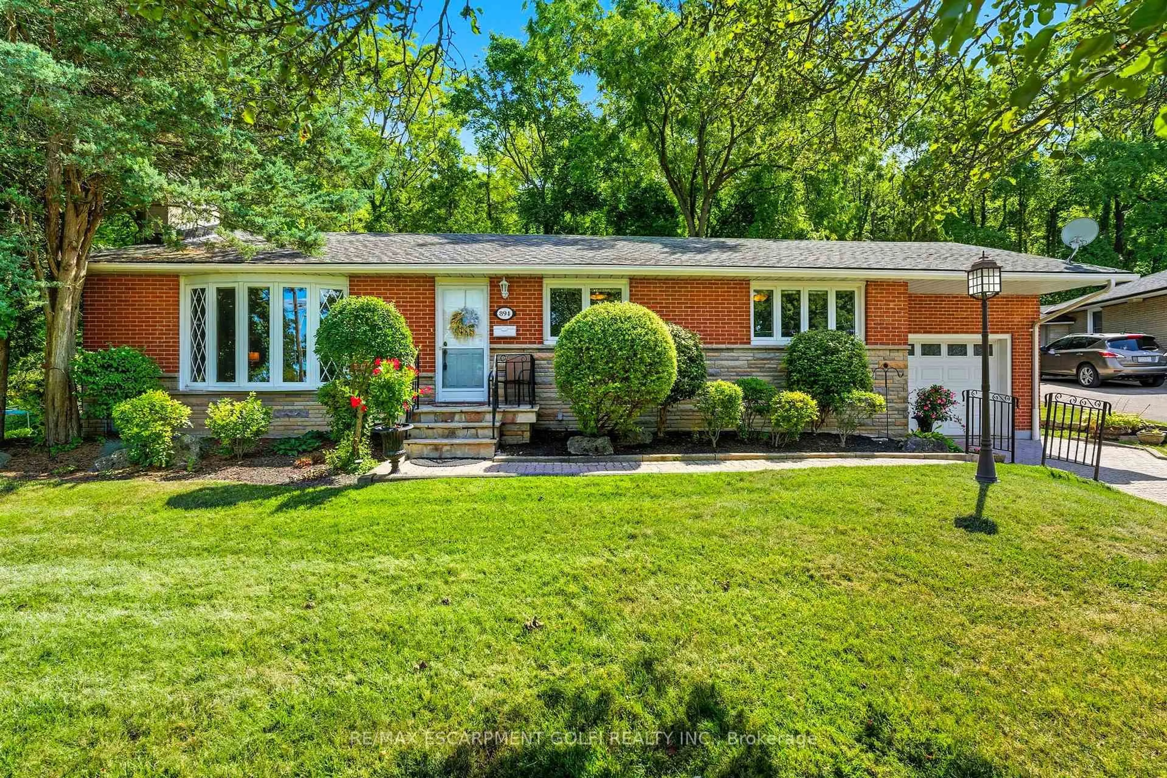 Home with brick exterior material, street for 894 Bishop Pl, Hamilton Ontario L9G 3E5