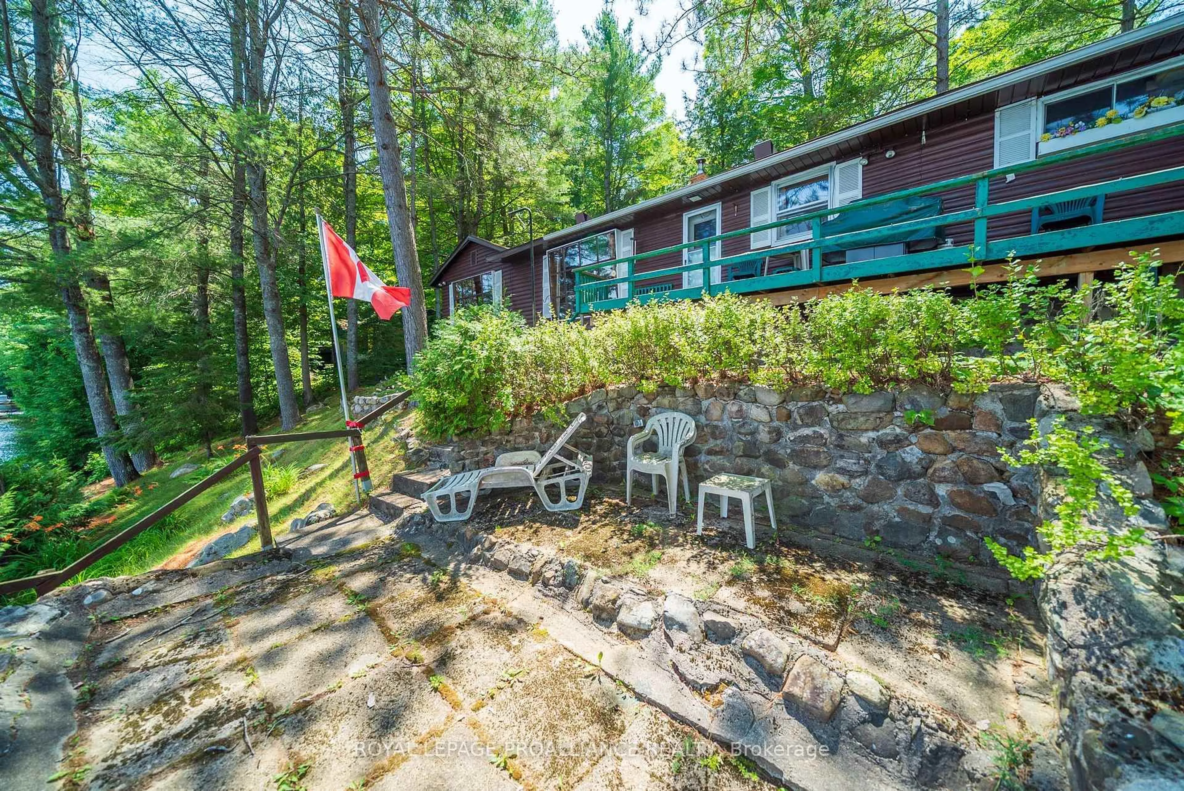 Patio, water/lake/river/ocean view for 1346B S Mazinaw Heights Rd, Cloyne Ontario K0H 1K0