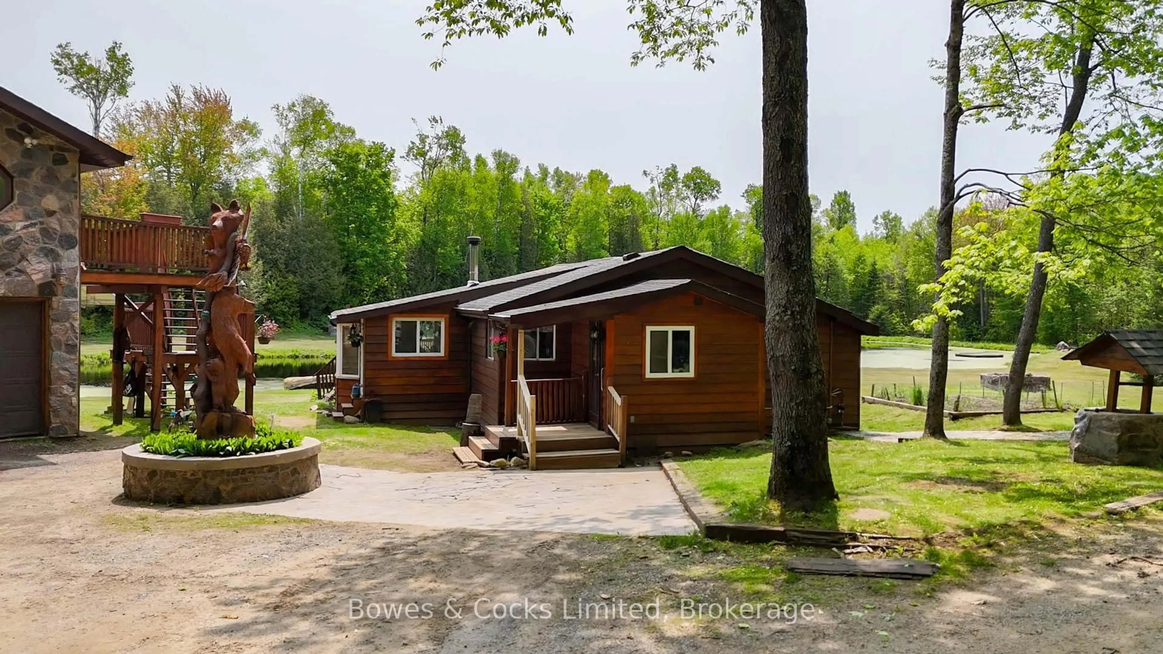 A pic from outside/outdoor area/front of a property/back of a property/a pic from drone, unknown for 2070 Fortesque Lake Rd, Highlands East Ontario K0M 1R0