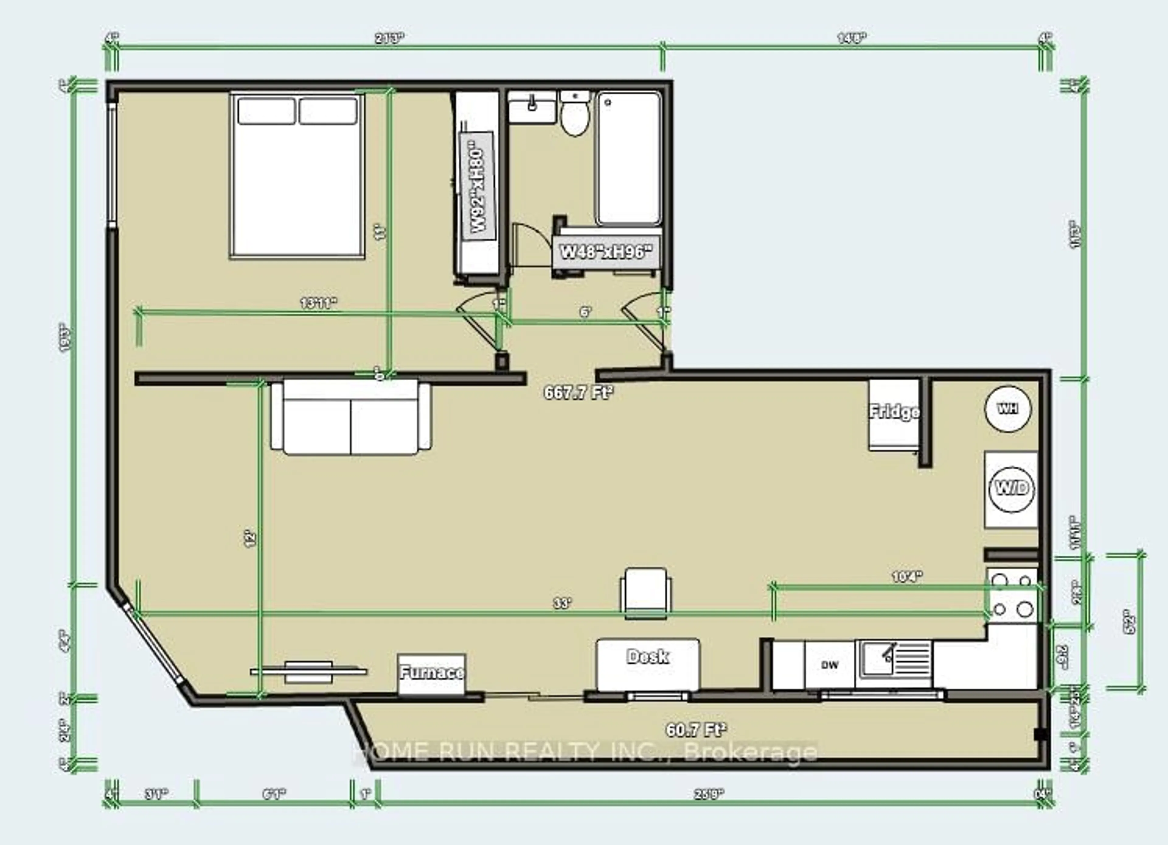 Floor plan for 200 BAY St #1103, Ottawa Ontario K1R 7W8