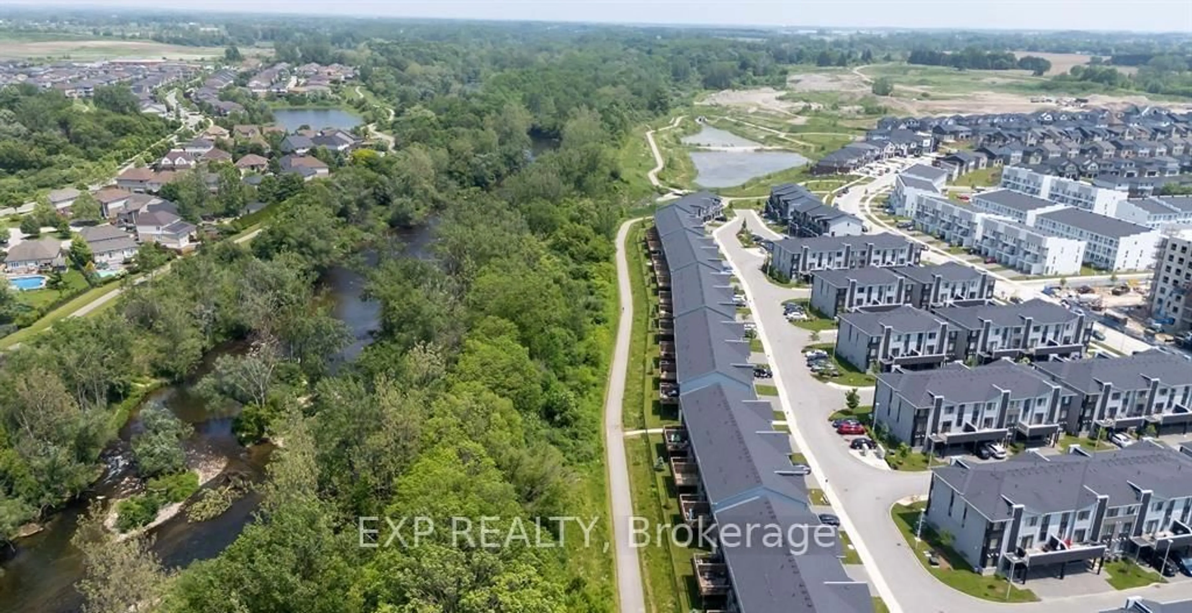 A pic from outside/outdoor area/front of a property/back of a property/a pic from drone, water/lake/river/ocean view for 177 Edgevalley Rd #39, London East Ontario N5V 0C5