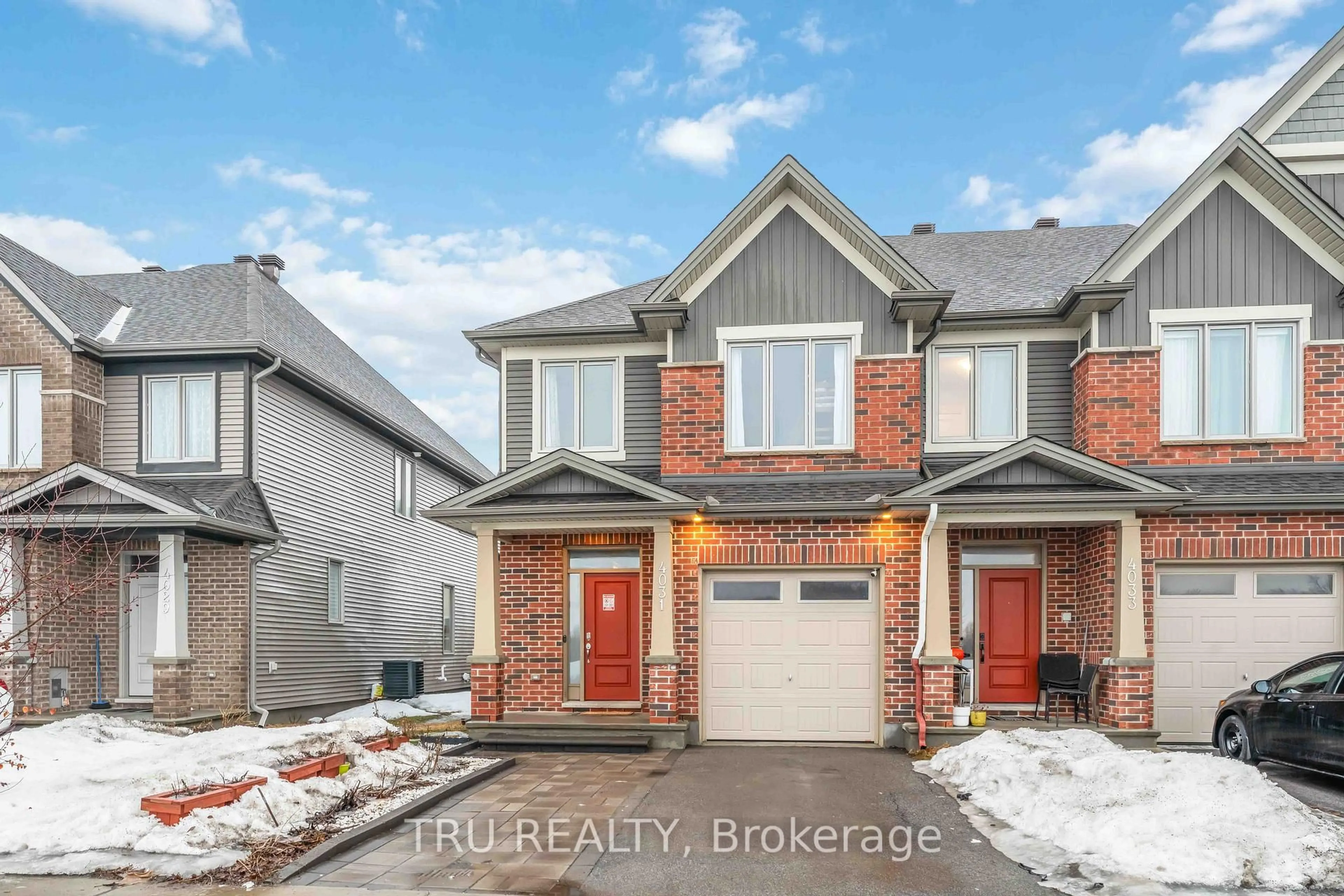 Home with brick exterior material, street for 4031 Kelly Farm Dr, Ottawa Ontario K1T 0R6