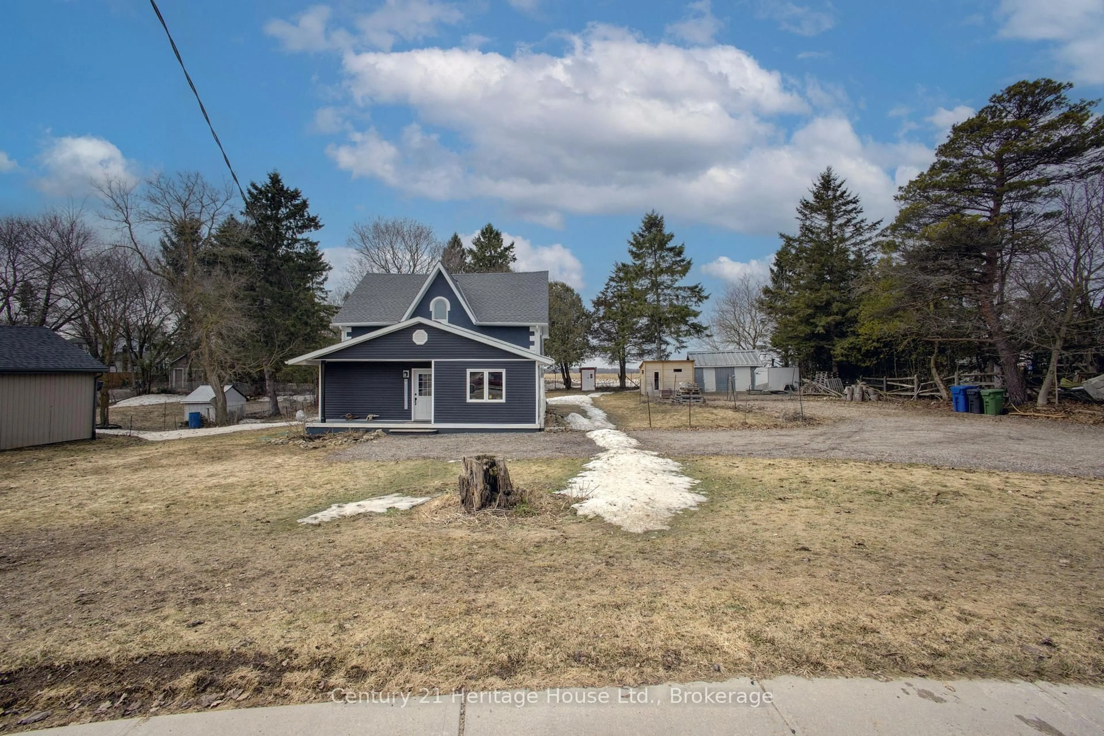 A pic from outside/outdoor area/front of a property/back of a property/a pic from drone, street for 392086 Grey Road 109, Southgate Ontario N0G 2A0