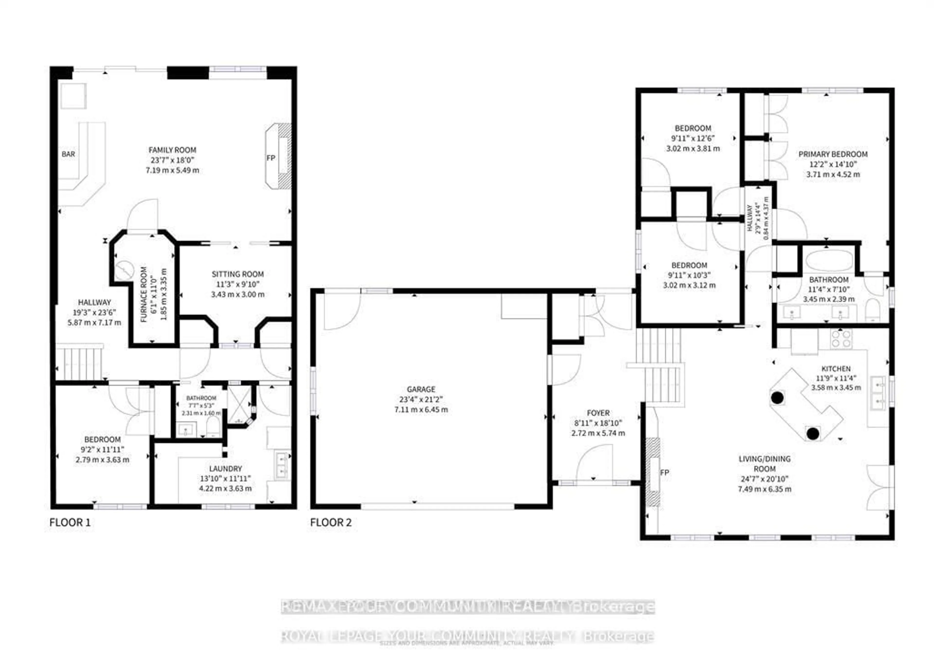 Floor plan for 16 Kalman Dr, Cavan Monaghan Ontario L0A 1G0