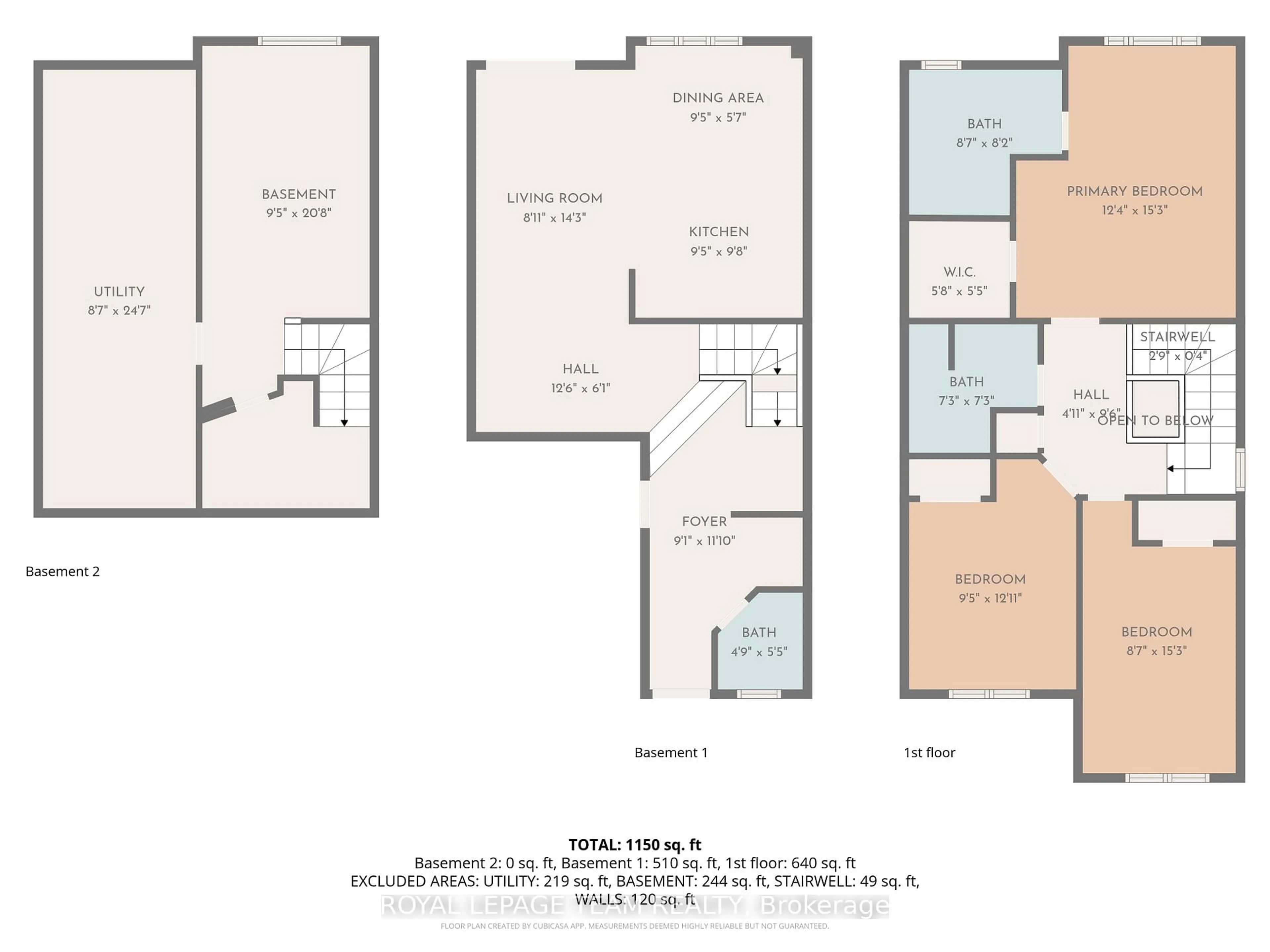 Floor plan for 353 Brigitta St, Ottawa Ontario K2S 0H9