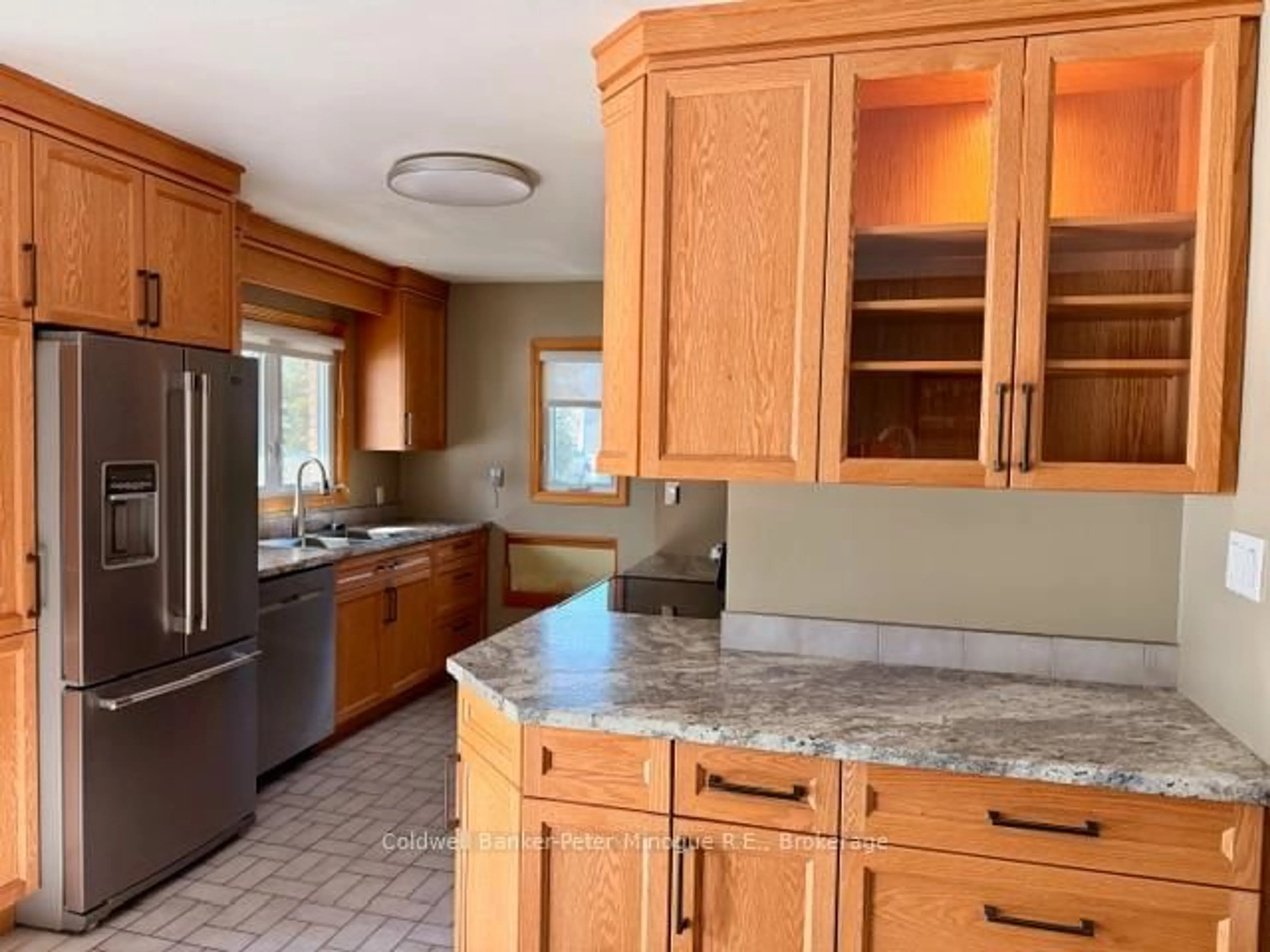 Open concept kitchen, ceramic/tile floor for 376 Sabourin Rd, West Nipissing Ontario P2B 2P6