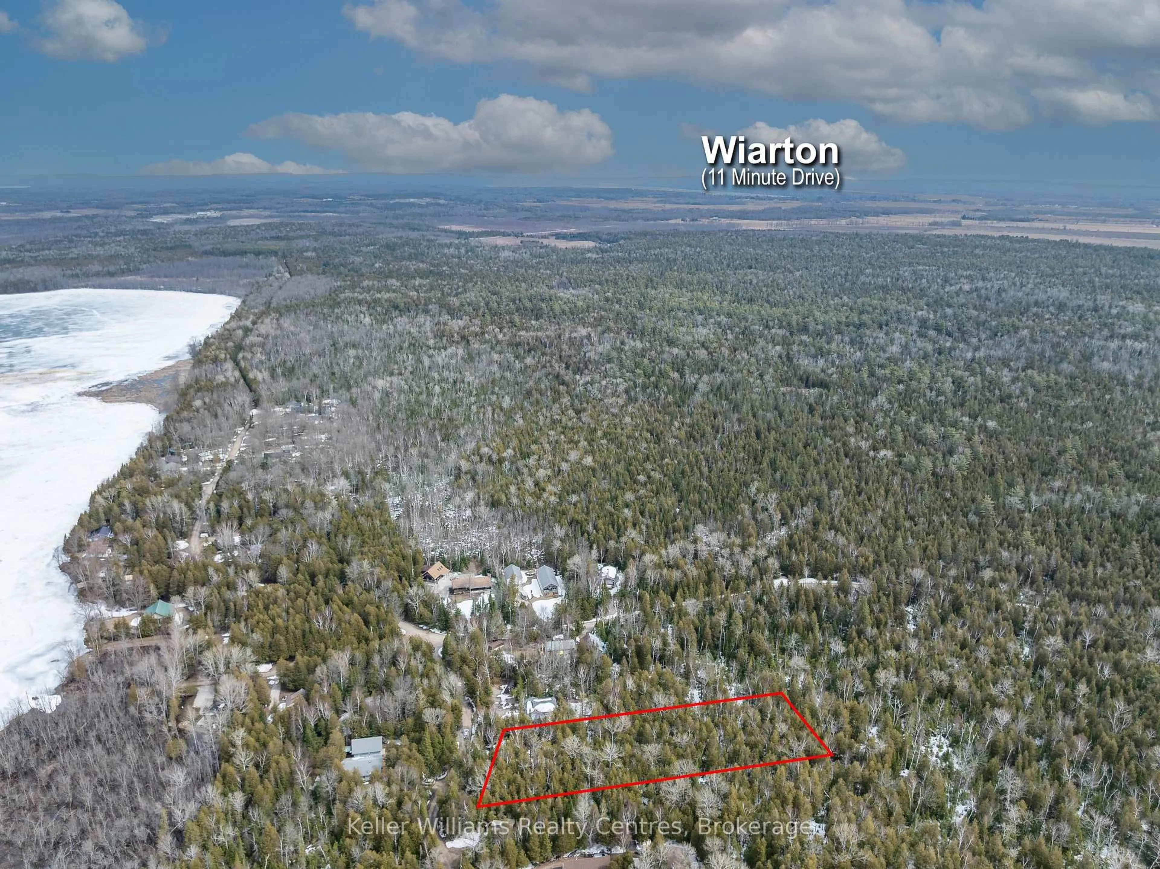 A pic from outside/outdoor area/front of a property/back of a property/a pic from drone, forest/trees view for 51 Cedar Tr, South Bruce Peninsula Ontario N0H 2T0