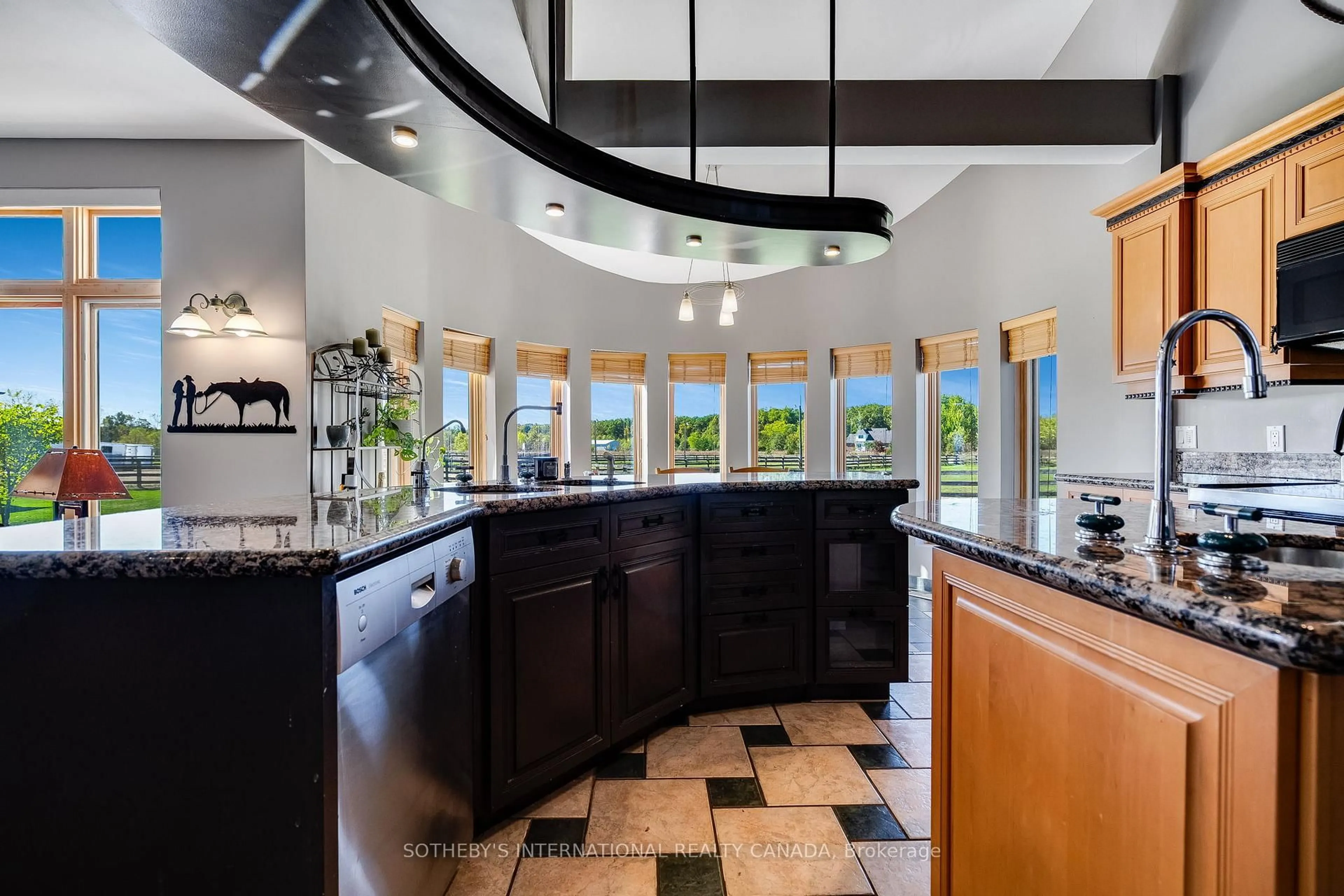 Contemporary kitchen, ceramic/tile floor for 4965 4th Concession, Amherstburg Ontario N0R 1G0