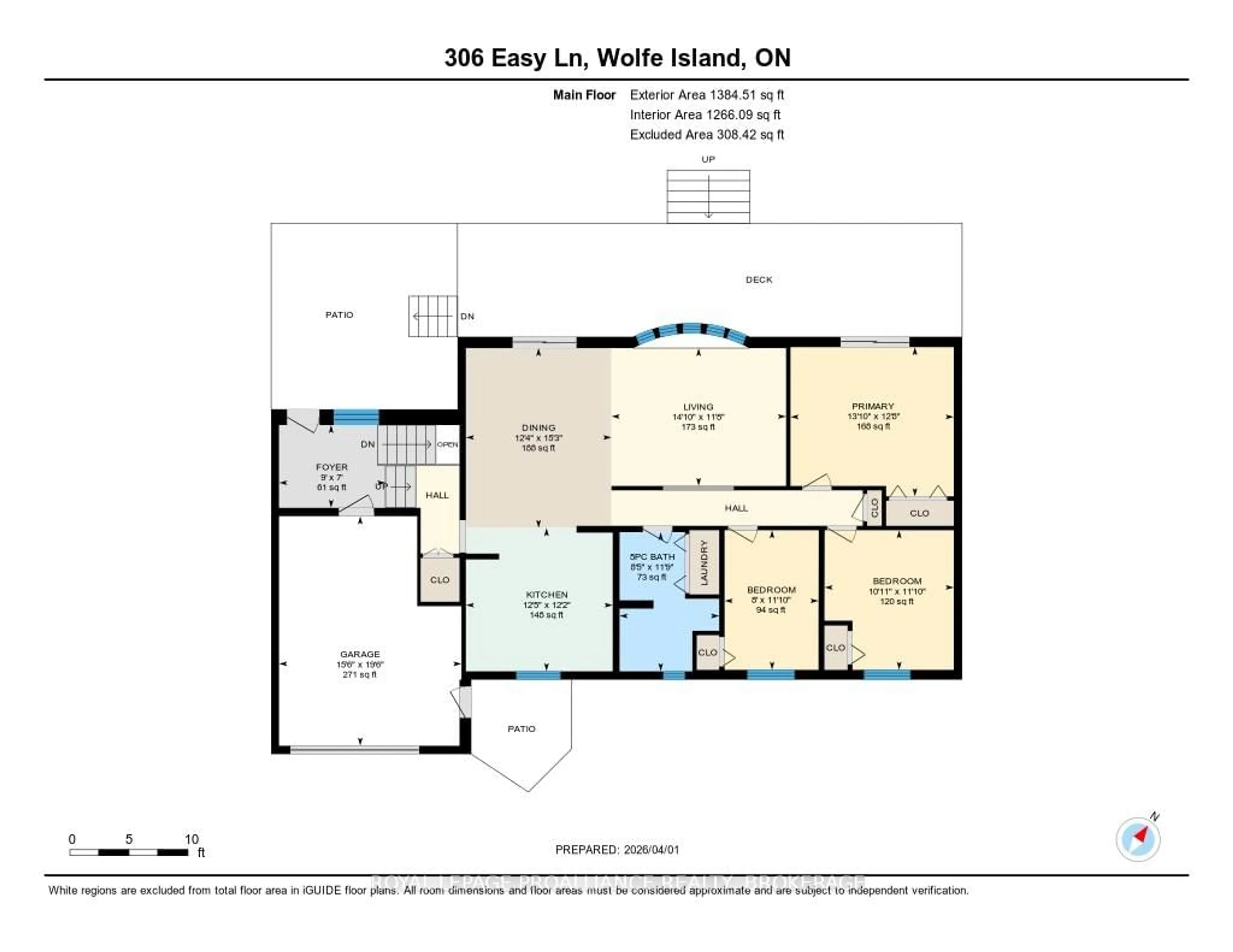 Floor plan for 306 Easy Lane, Wolfe Island Ontario K0H 2Y0