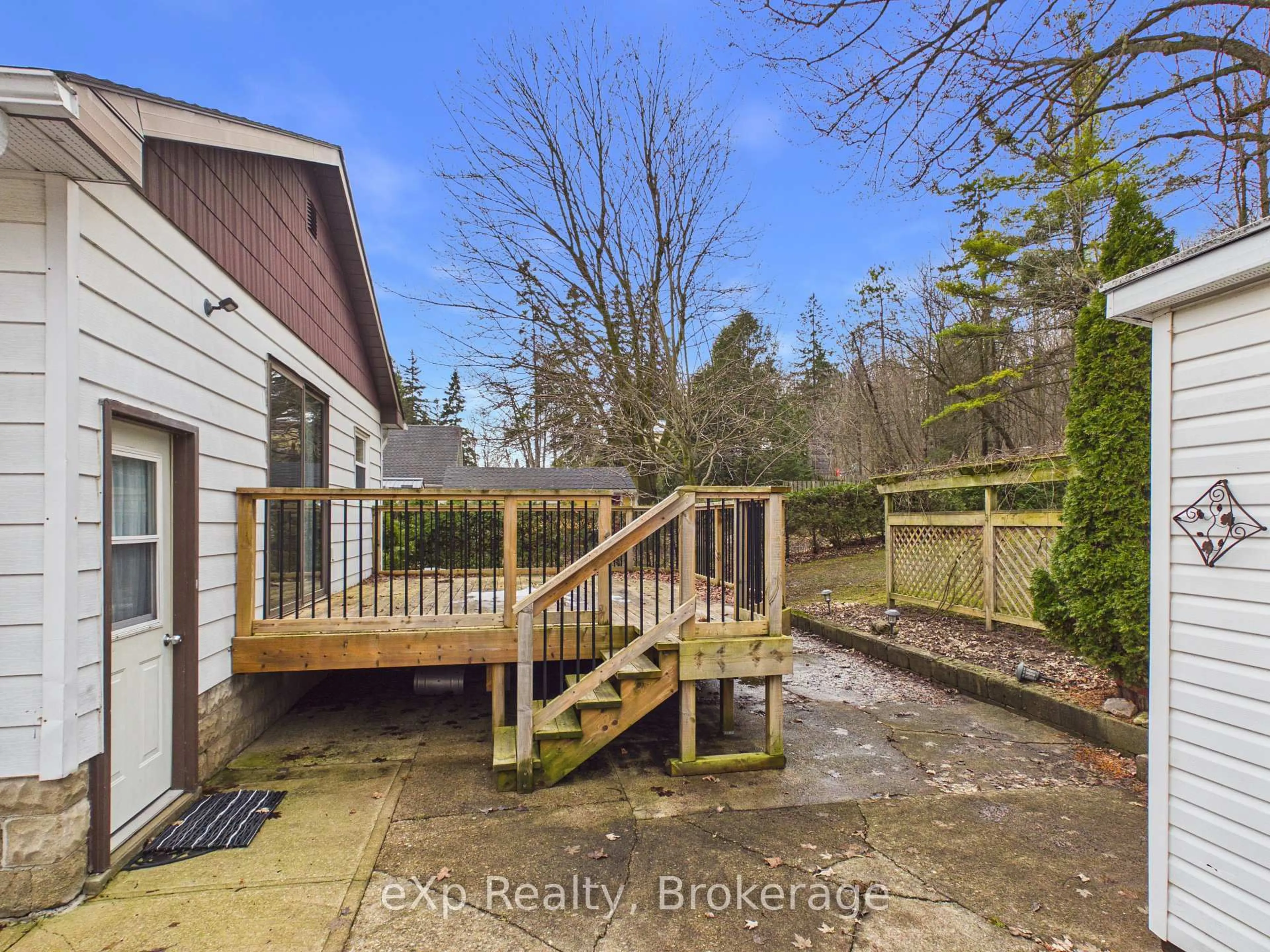 A pic from outside/outdoor area/front of a property/back of a property/a pic from drone, water/lake/river/ocean view for 203 May St, Brockton Ontario N0G 2V0