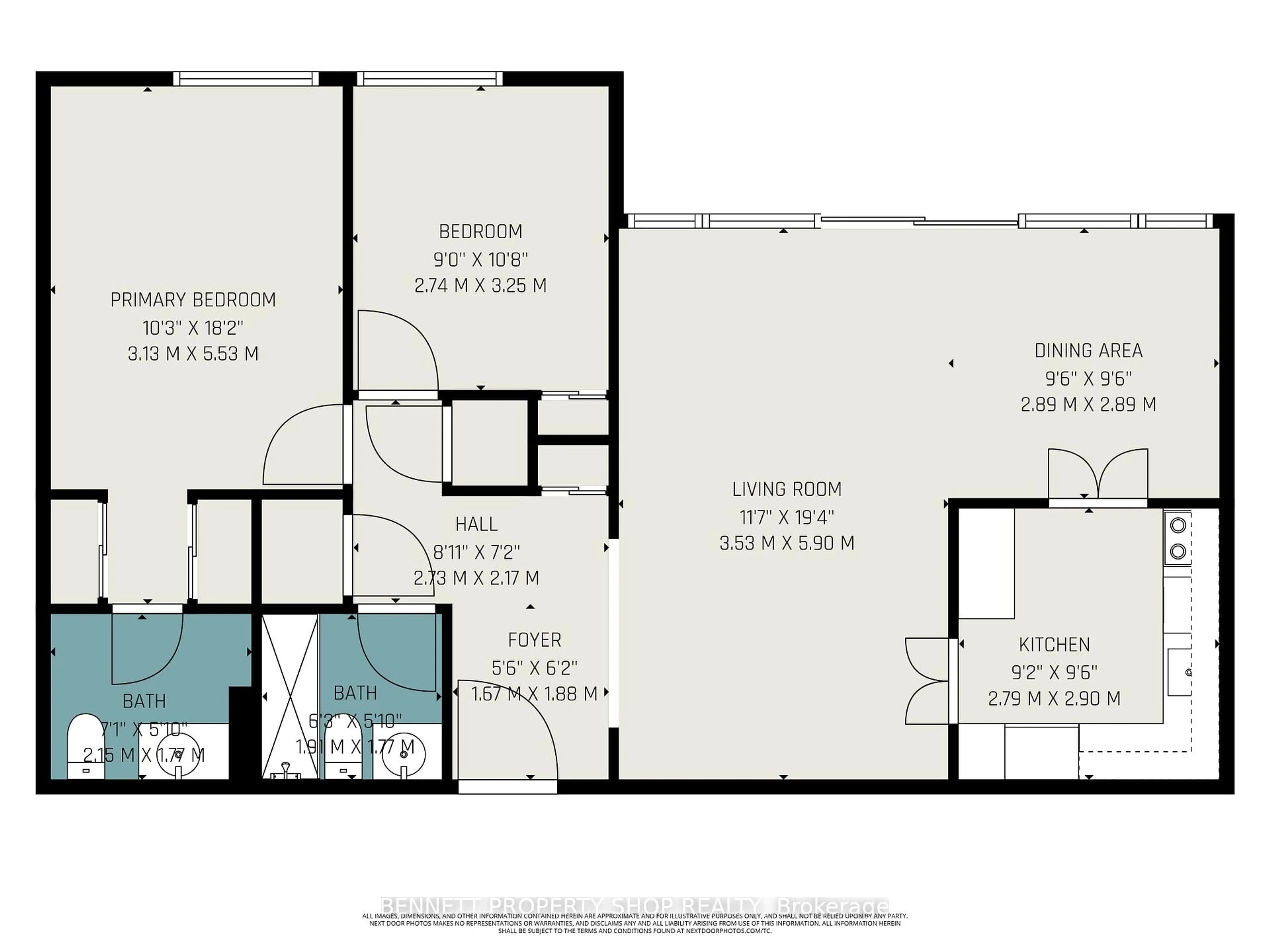 Floor plan for 2625 Regina St #409, Ottawa Ontario K2B 5W8