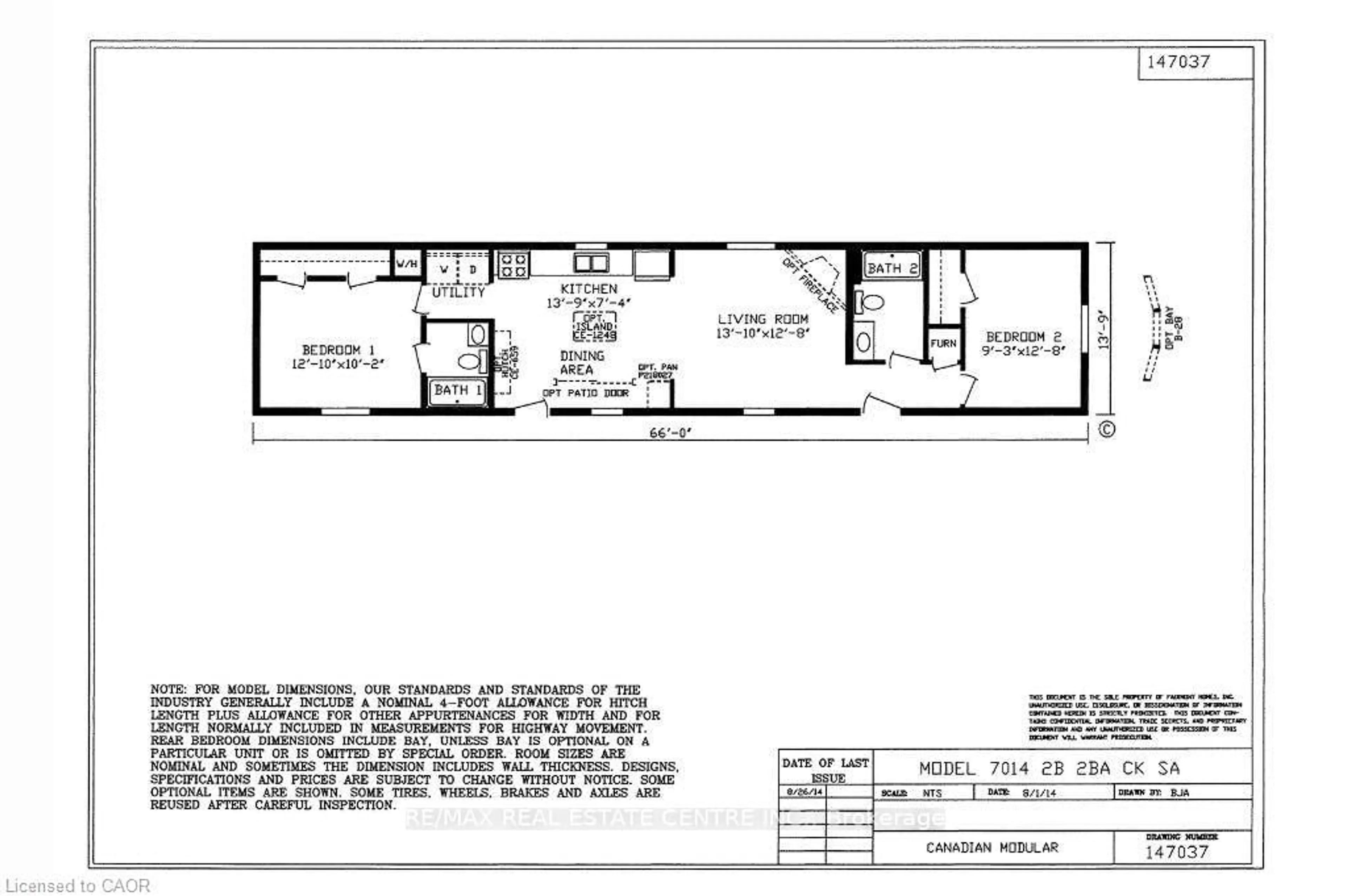 Floor plan for 77 Park Lane, Hamilton Ontario N0B 2J0