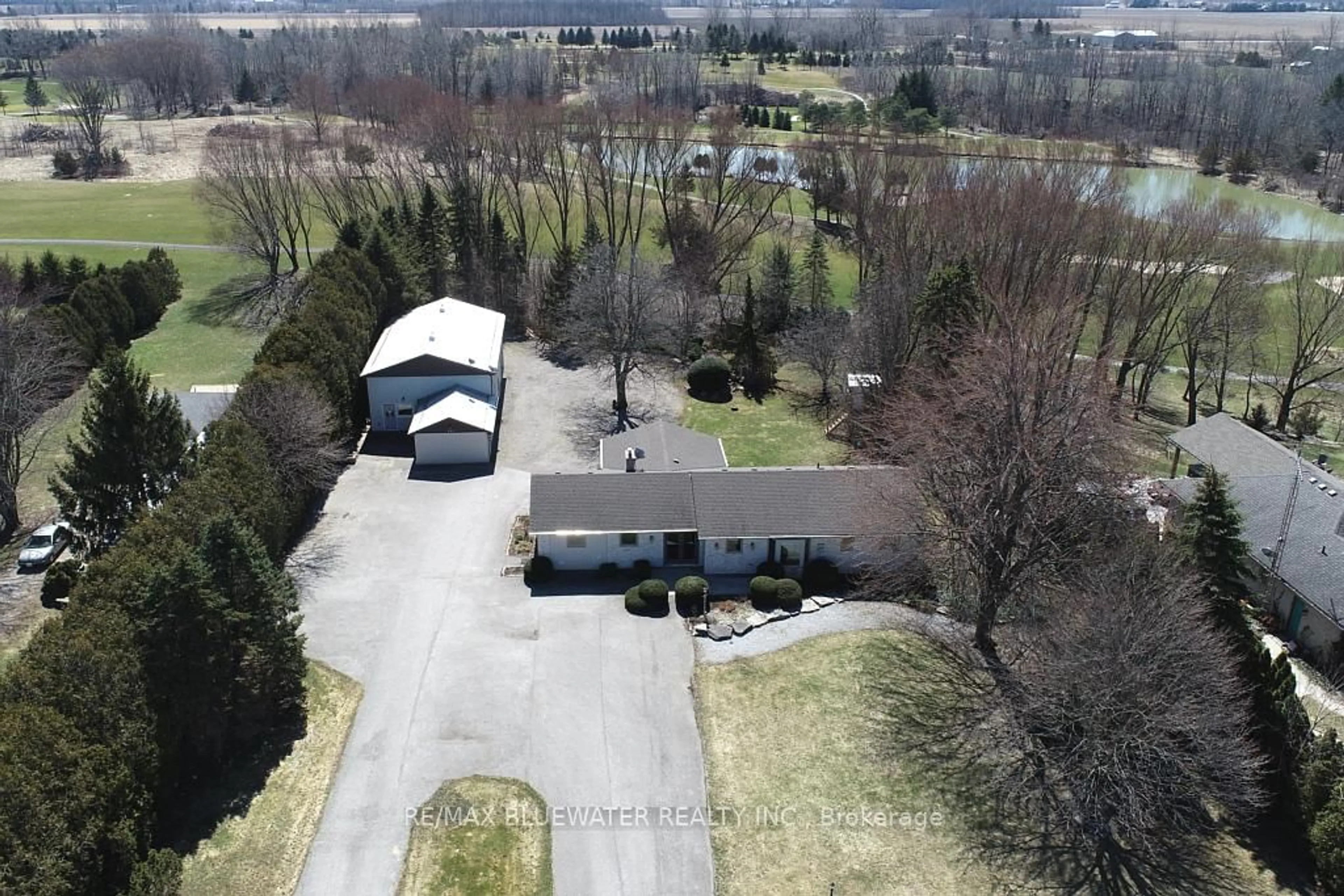 A pic from outside/outdoor area/front of a property/back of a property/a pic from drone, water/lake/river/ocean view for 283/279 Main St, Lambton Shores Ontario N0M 2N0