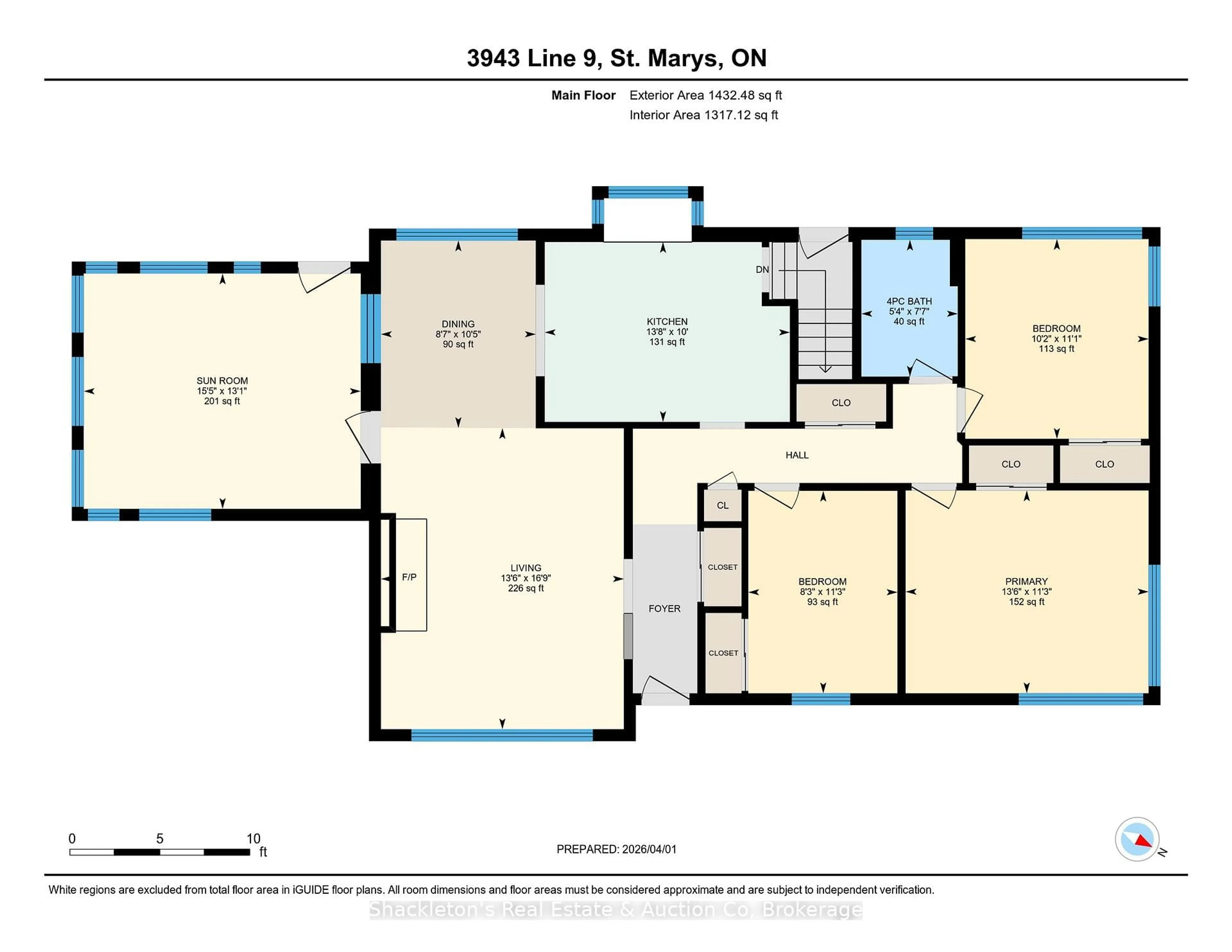Floor plan for 3943 LINE 9 Line, Perth South Ontario N4X 1C5