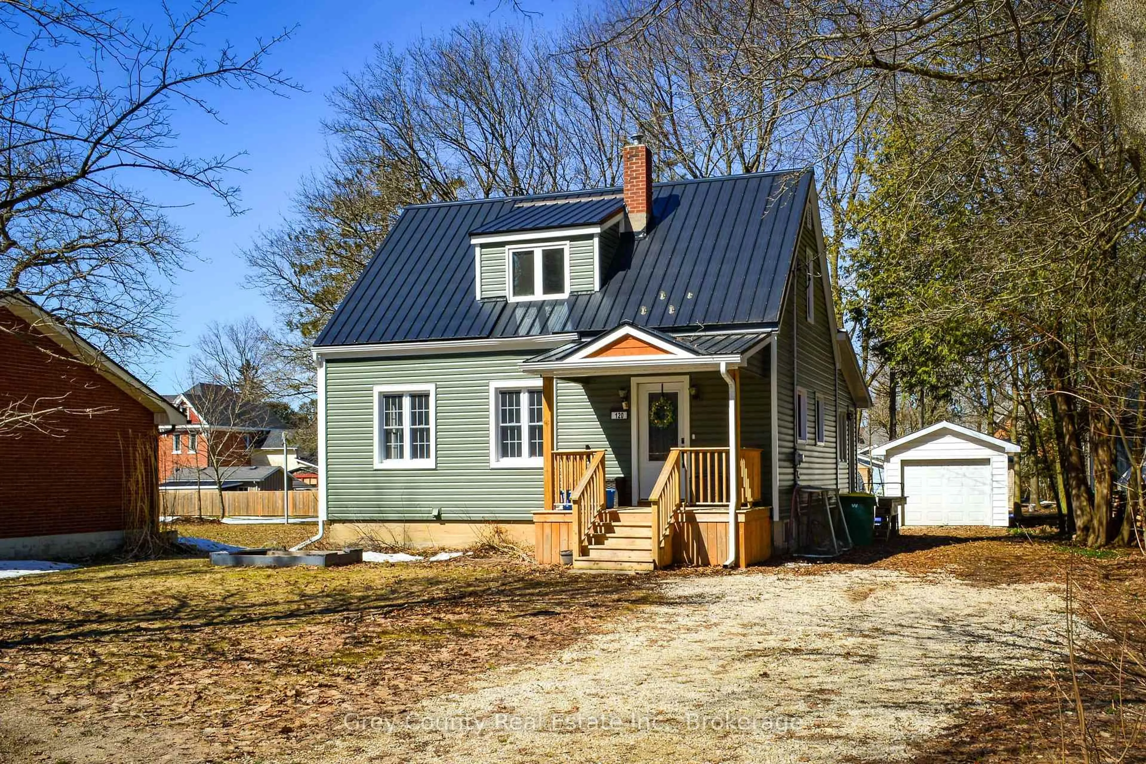 Home with vinyl exterior material, street for 120 Mark St, Grey Highlands Ontario N0C 1H0