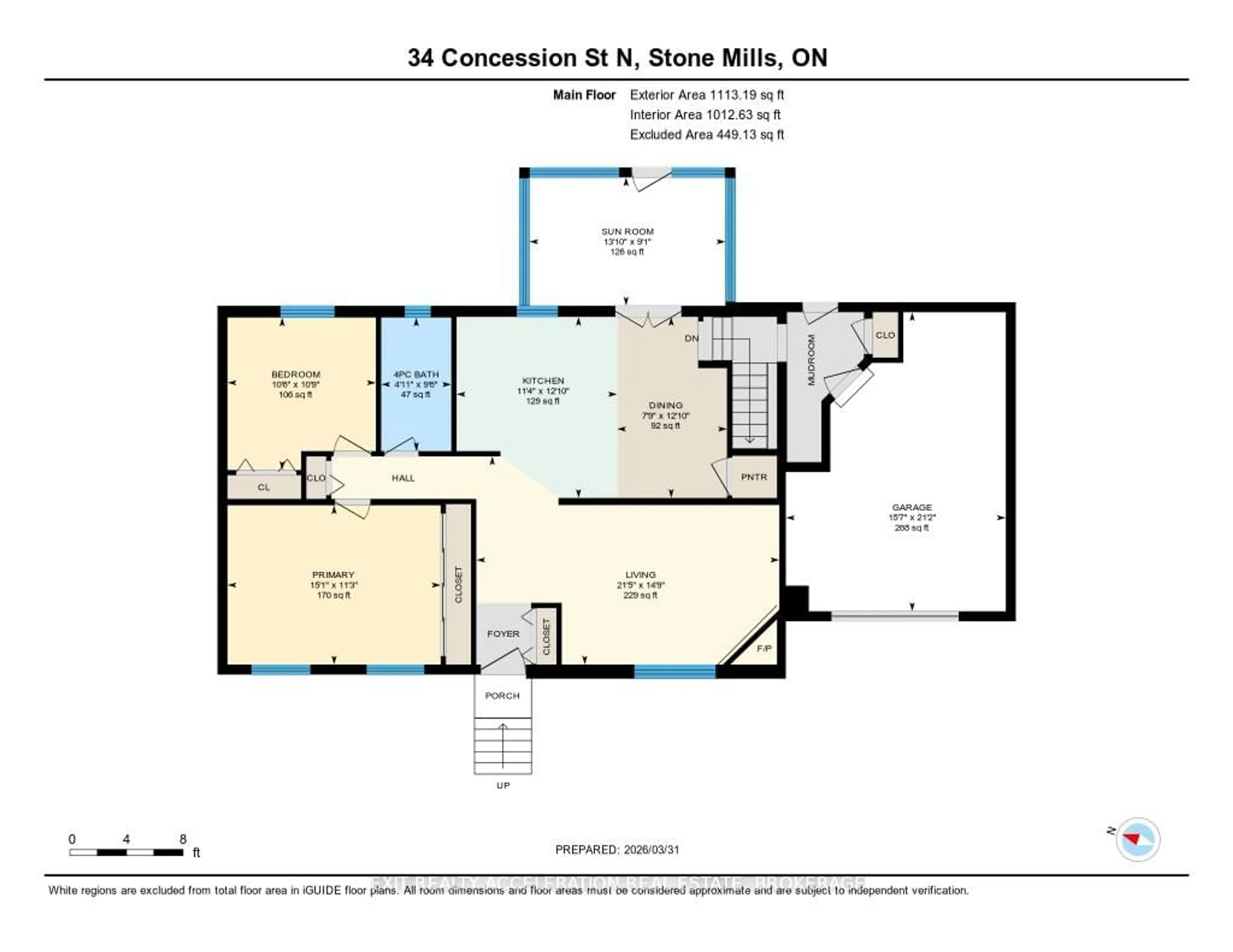 Floor plan for 34 Concession St, Tamworth Ontario K0K 3G0