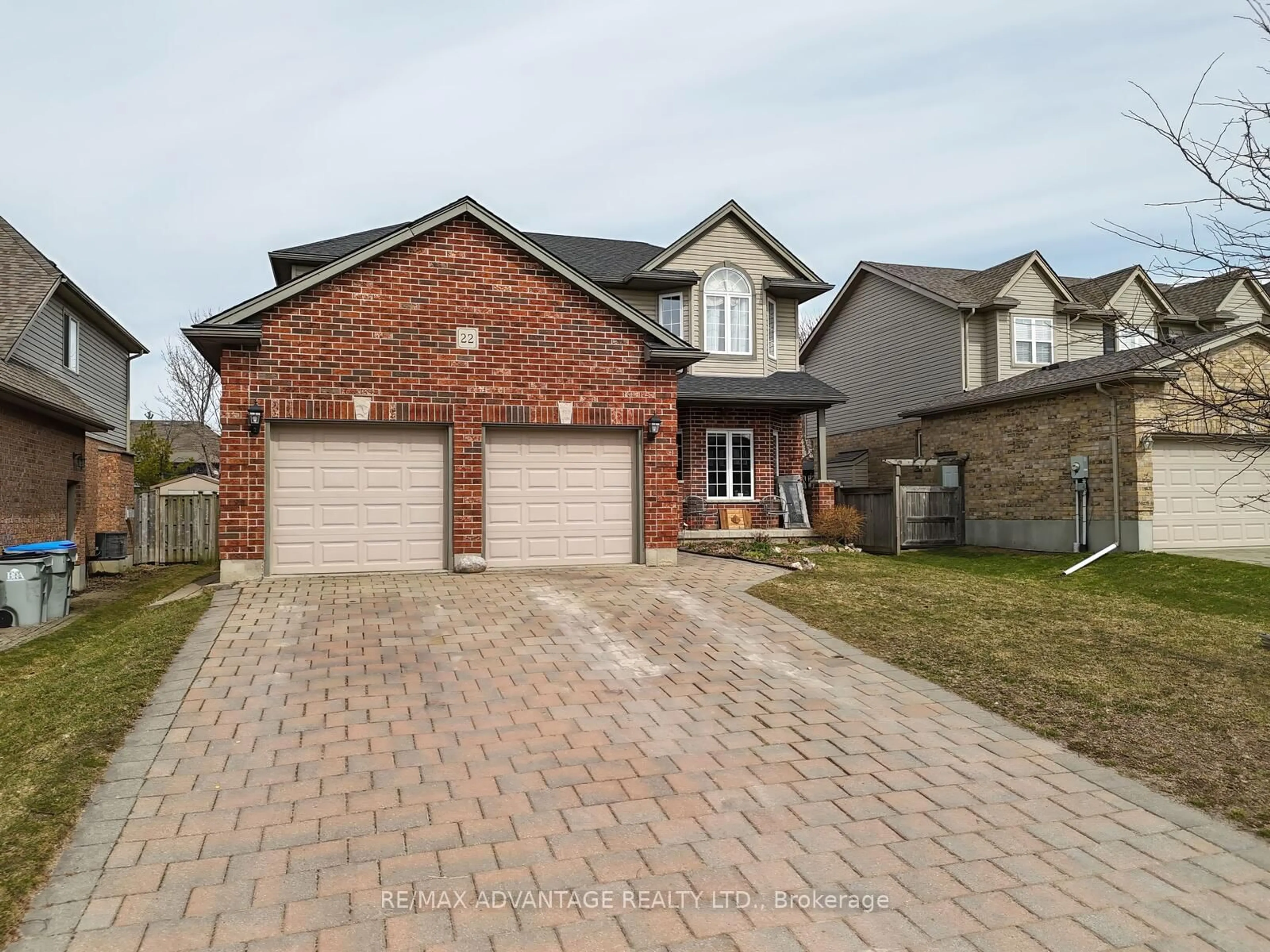 Home with brick exterior material, street for 22 Periwinkle Dr, Middlesex Centre Ontario N0M 2A0