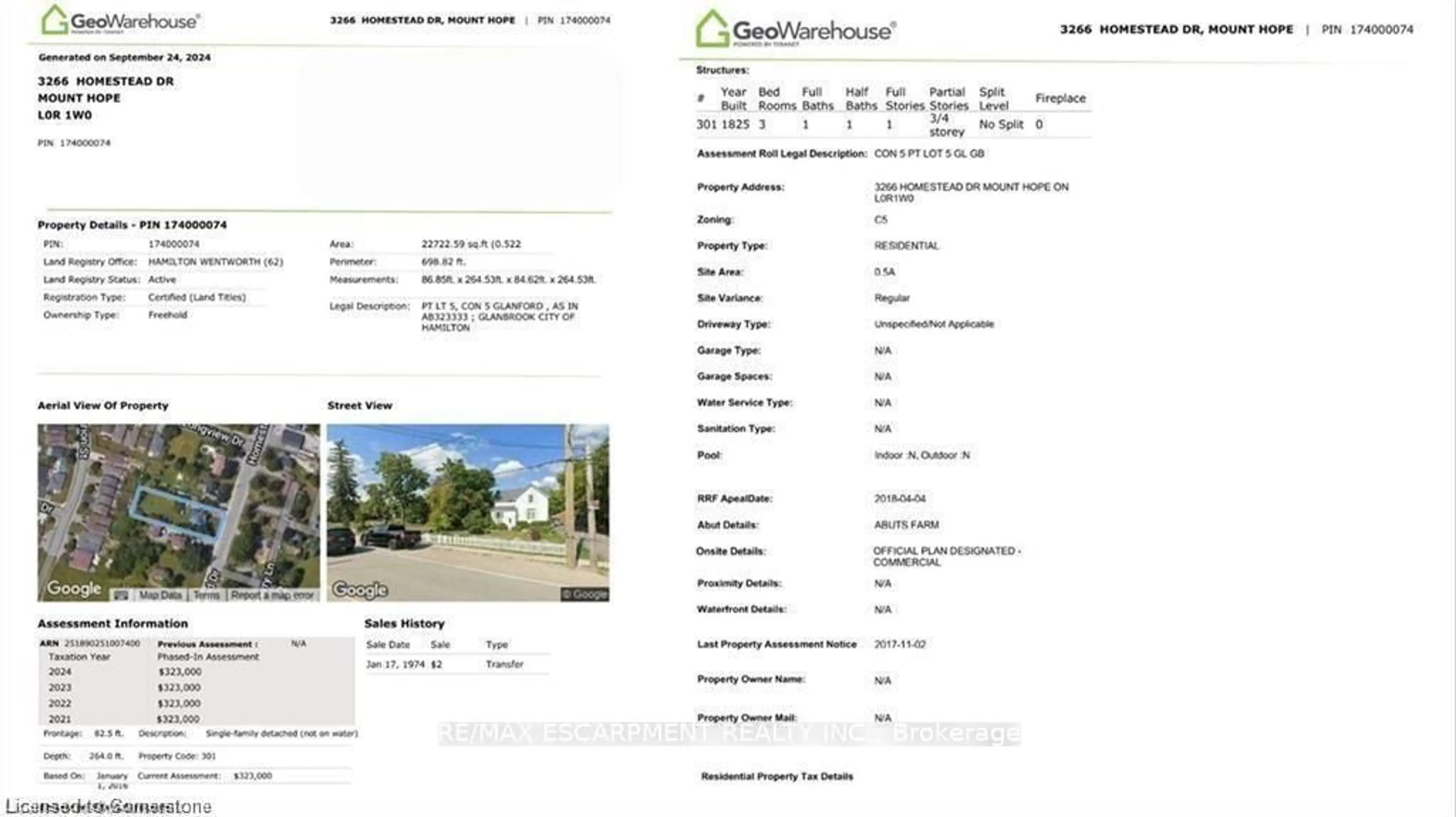 Unknown for 3266 Homestead Dr, Hamilton Ontario L0R 1W0