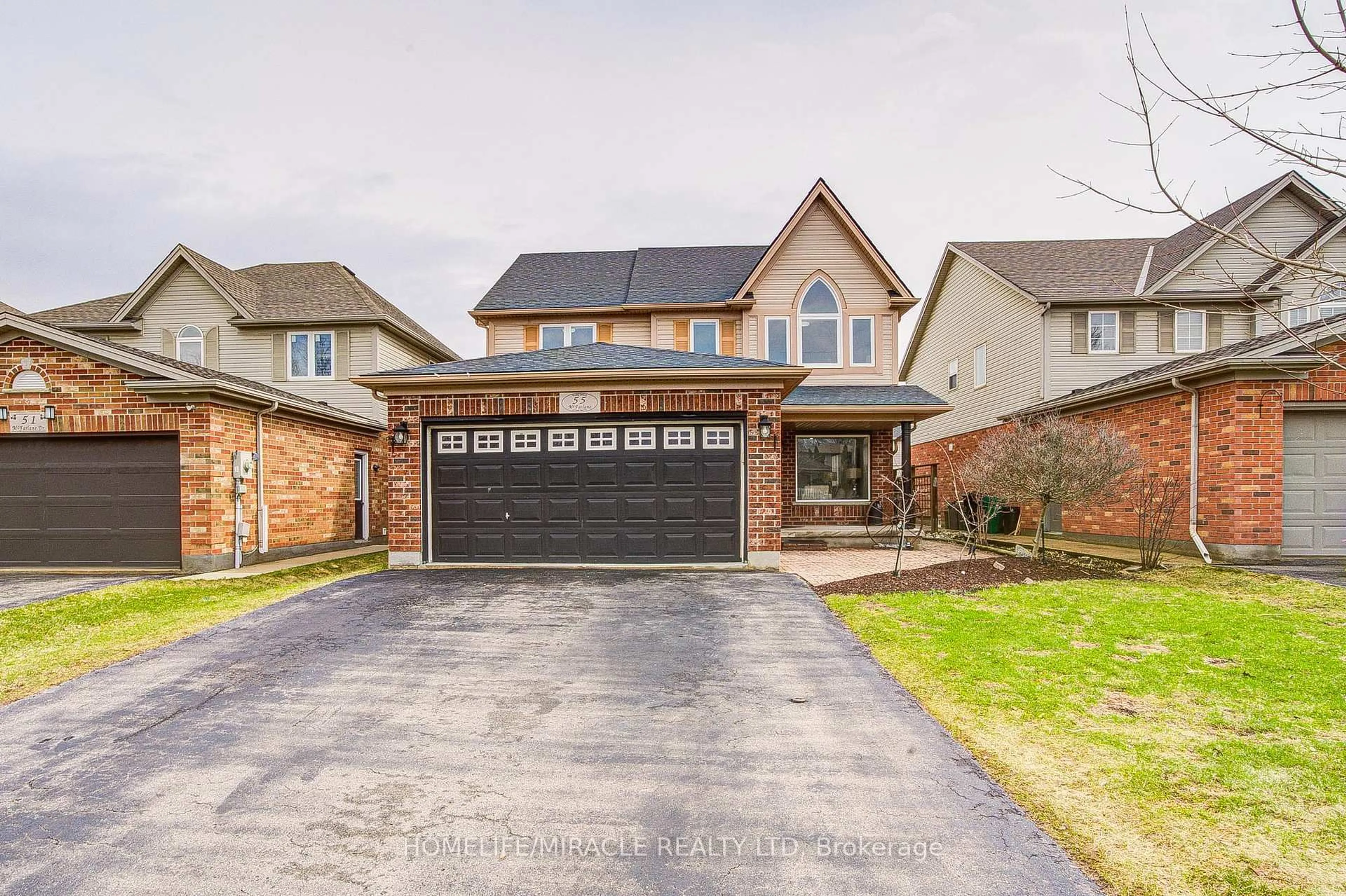 Home with brick exterior material, street for 55 Mcfarlane Dr, Cambridge Ontario N3C 4L7