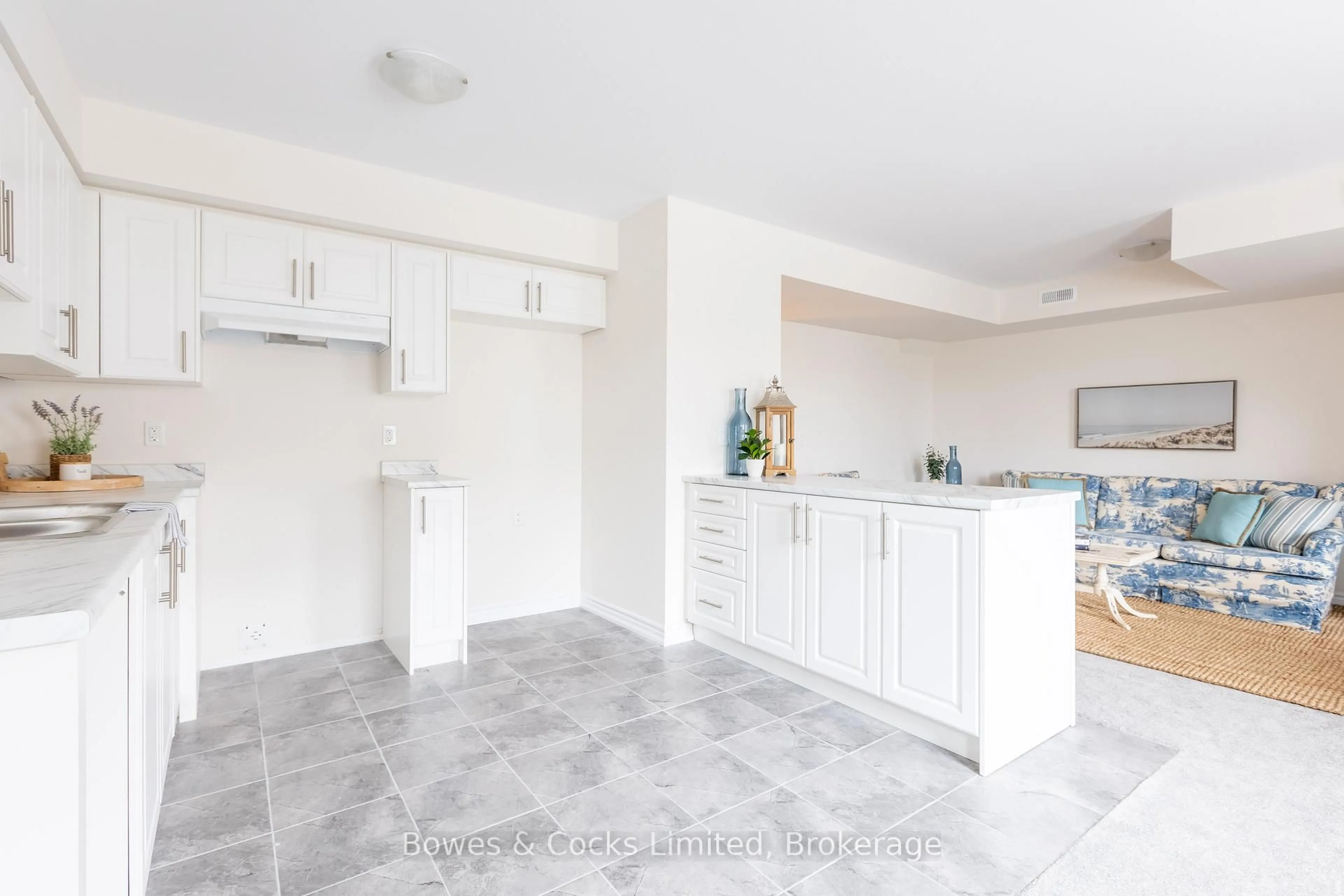 Open concept kitchen, ceramic/tile floor for 48 Maple Ave #102, Asphodel-Norwood Ontario K0L 2V0