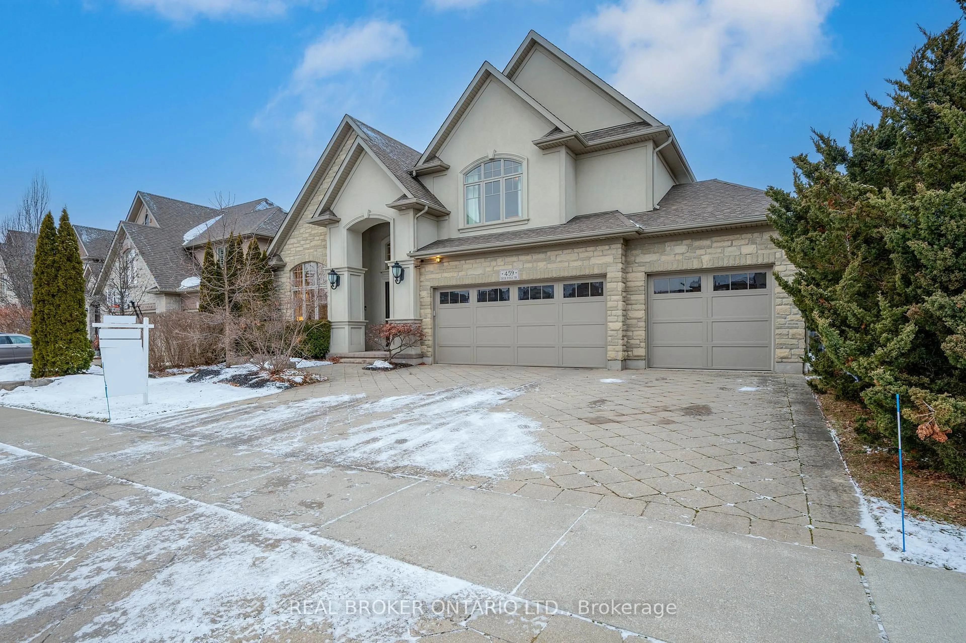 Home with brick exterior material, street for 459 Deer Ridge Dr, Kitchener Ontario N2P 0A7