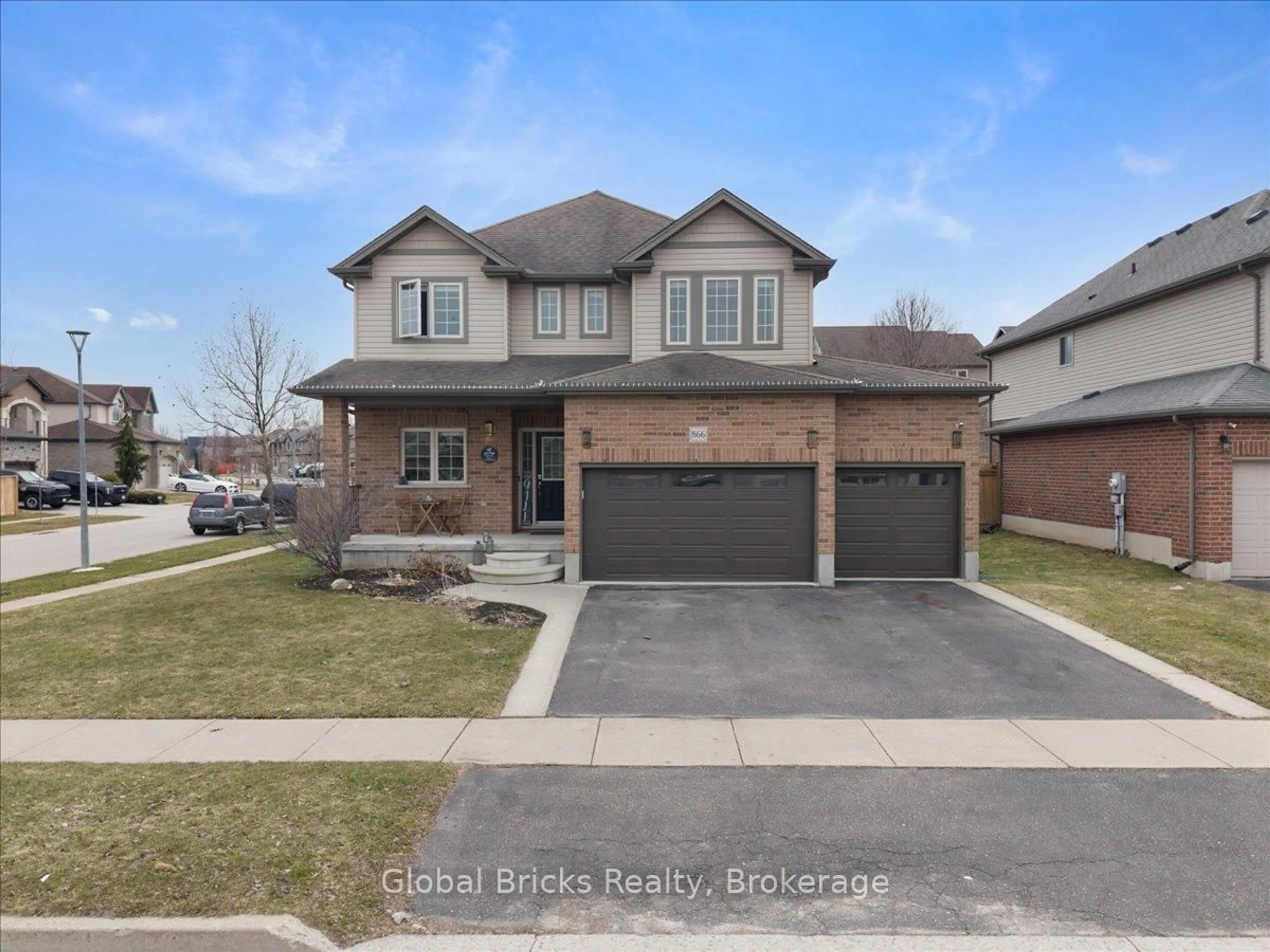 Home with brick exterior material, street for 866 Springbank Ave, Woodstock Ontario N4T 0B1