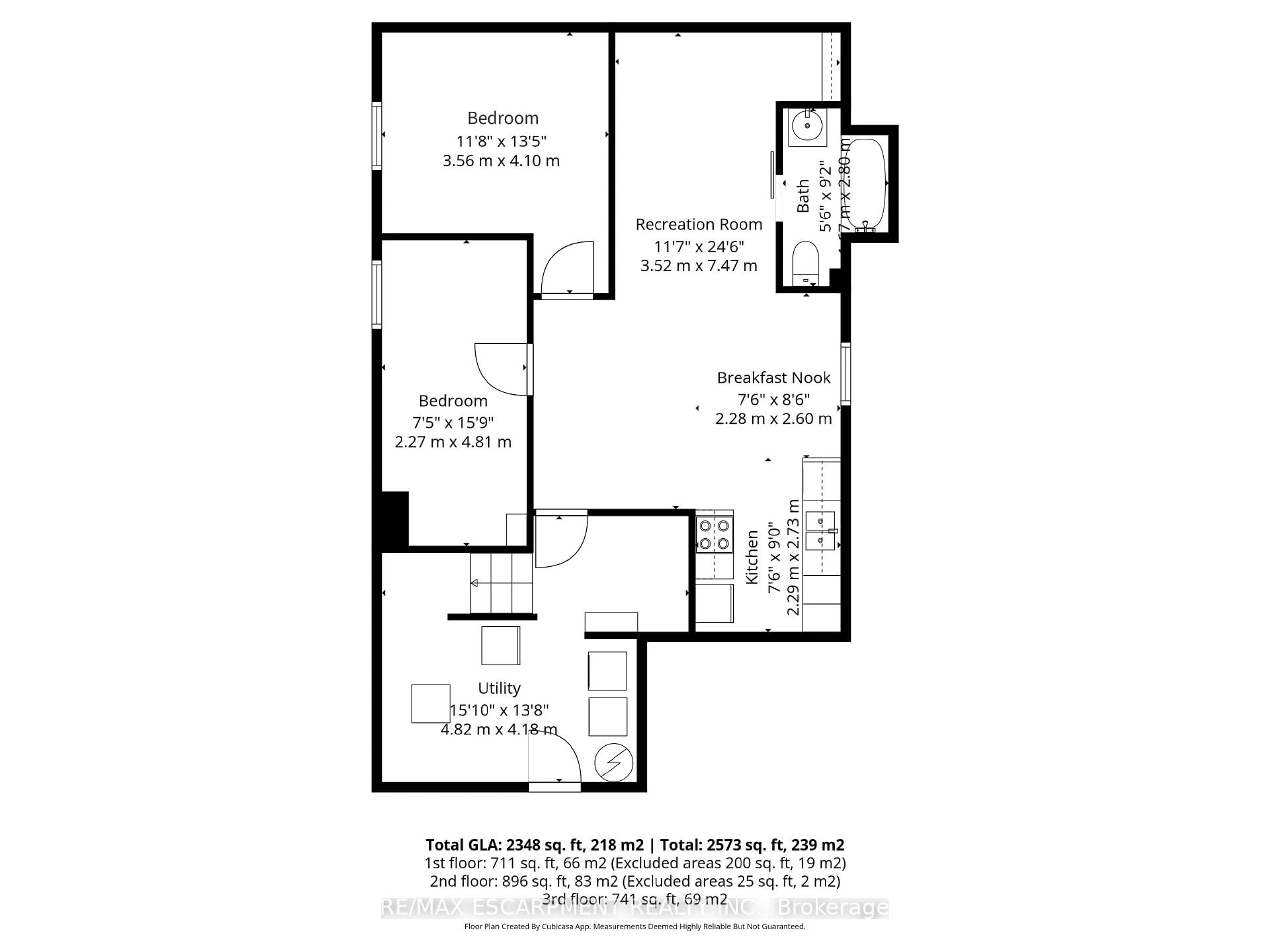 Floor plan for 15 Finch Pl, Hamilton Ontario L9A 5C2