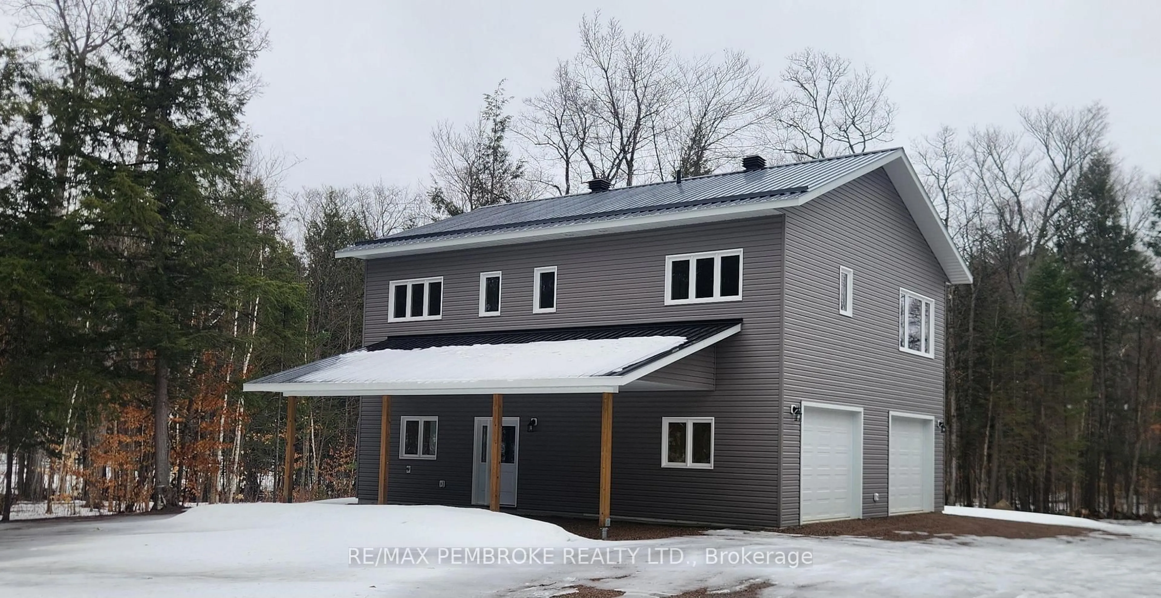 Home with vinyl exterior material, building for 131 Island View Dr, Golden Lake Ontario K0J 1X0