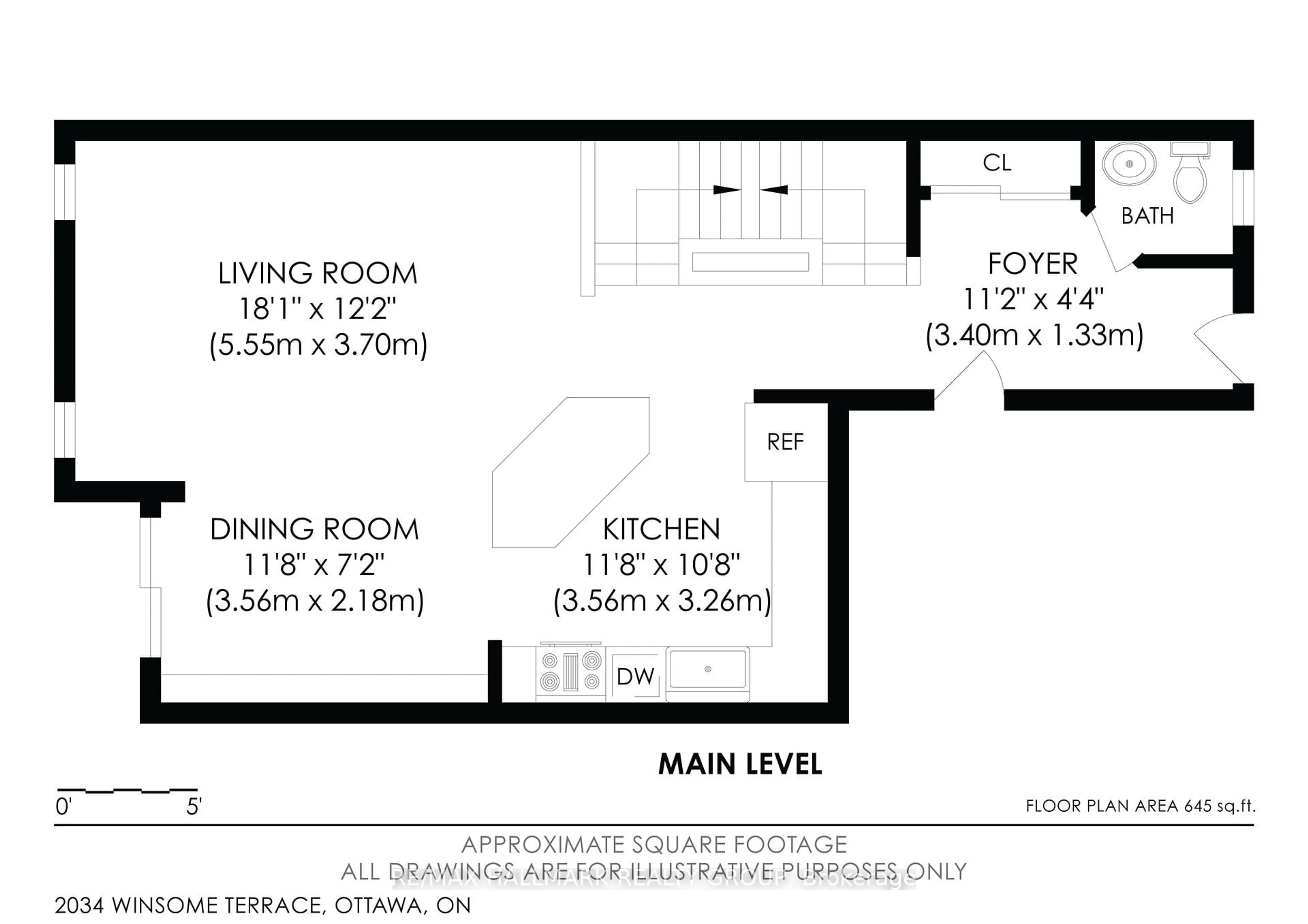 Floor plan for 2034 Winsome Terr, Ottawa Ontario K4A 4Y5