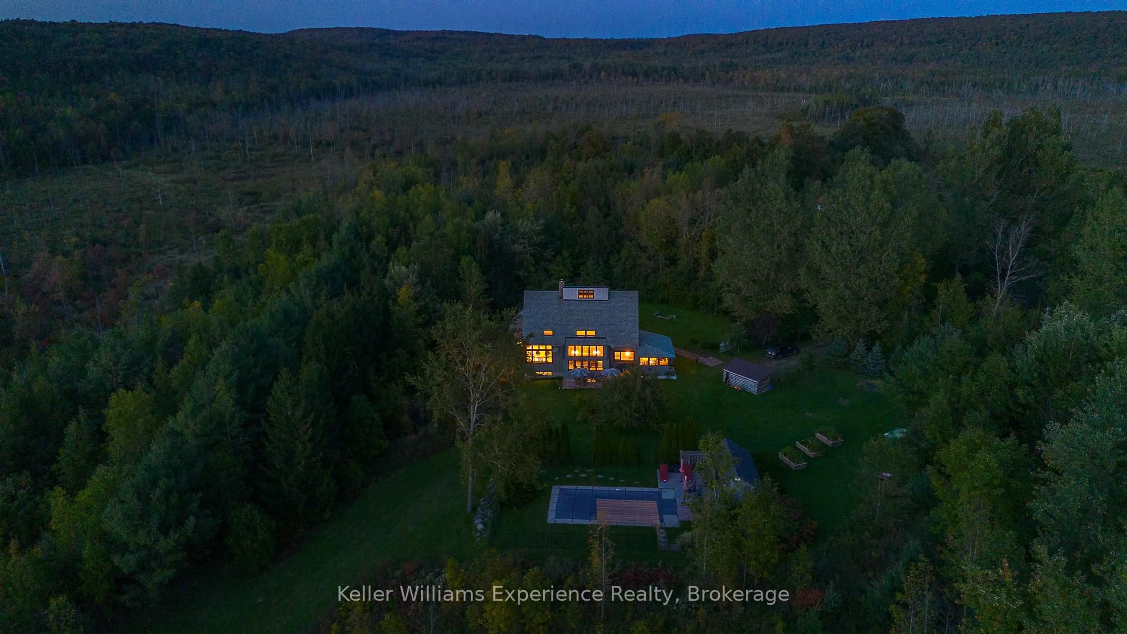 A pic from outside/outdoor area/front of a property/back of a property/a pic from drone, water/lake/river/ocean view for 210194 Burgess Sdrd, Georgian Bluffs Ontario N0H 1S0