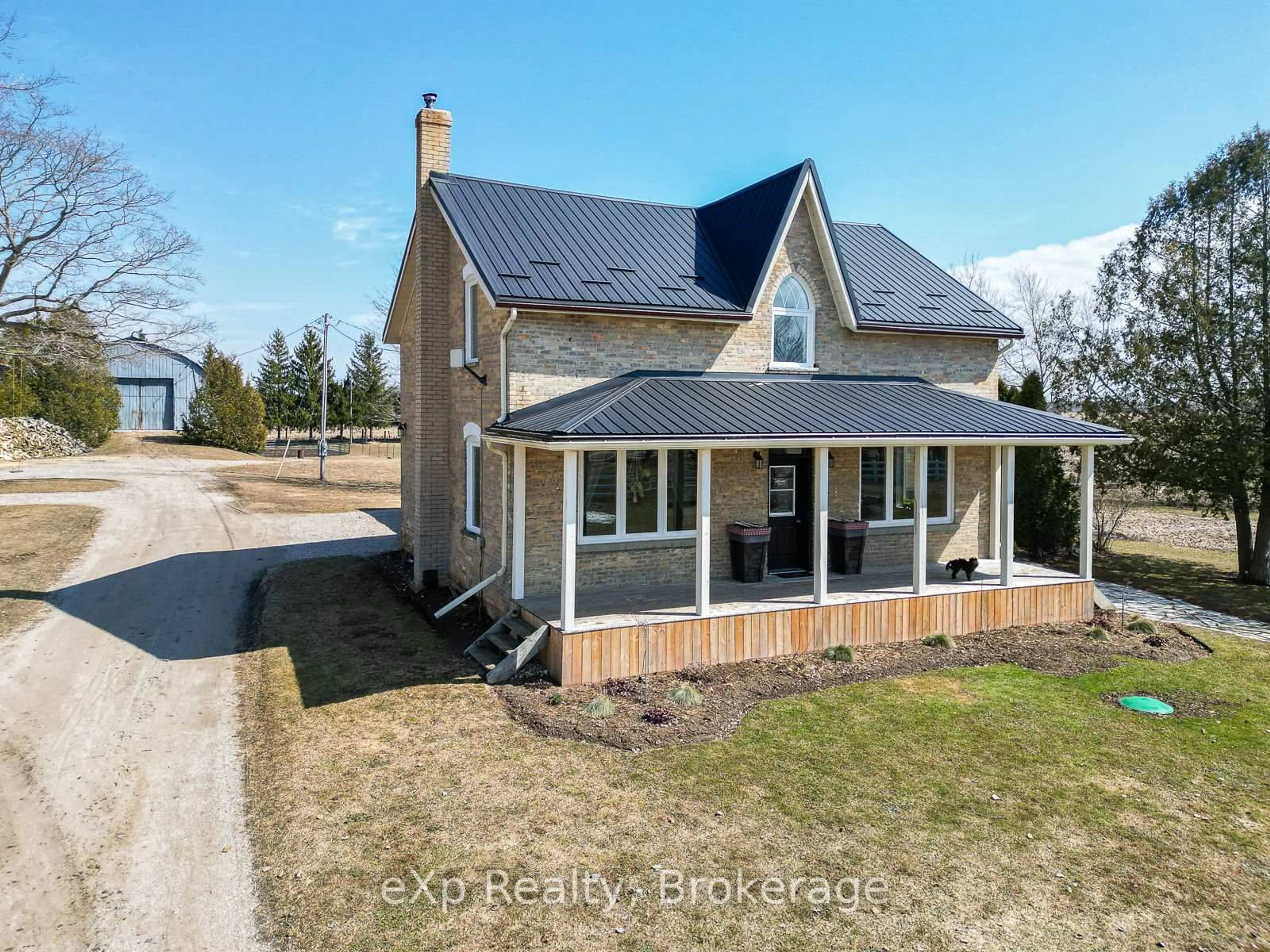 A pic from outside/outdoor area/front of a property/back of a property/a pic from drone, street for 55163 Concession Road 12, Chatsworth Ontario N0G 1L0