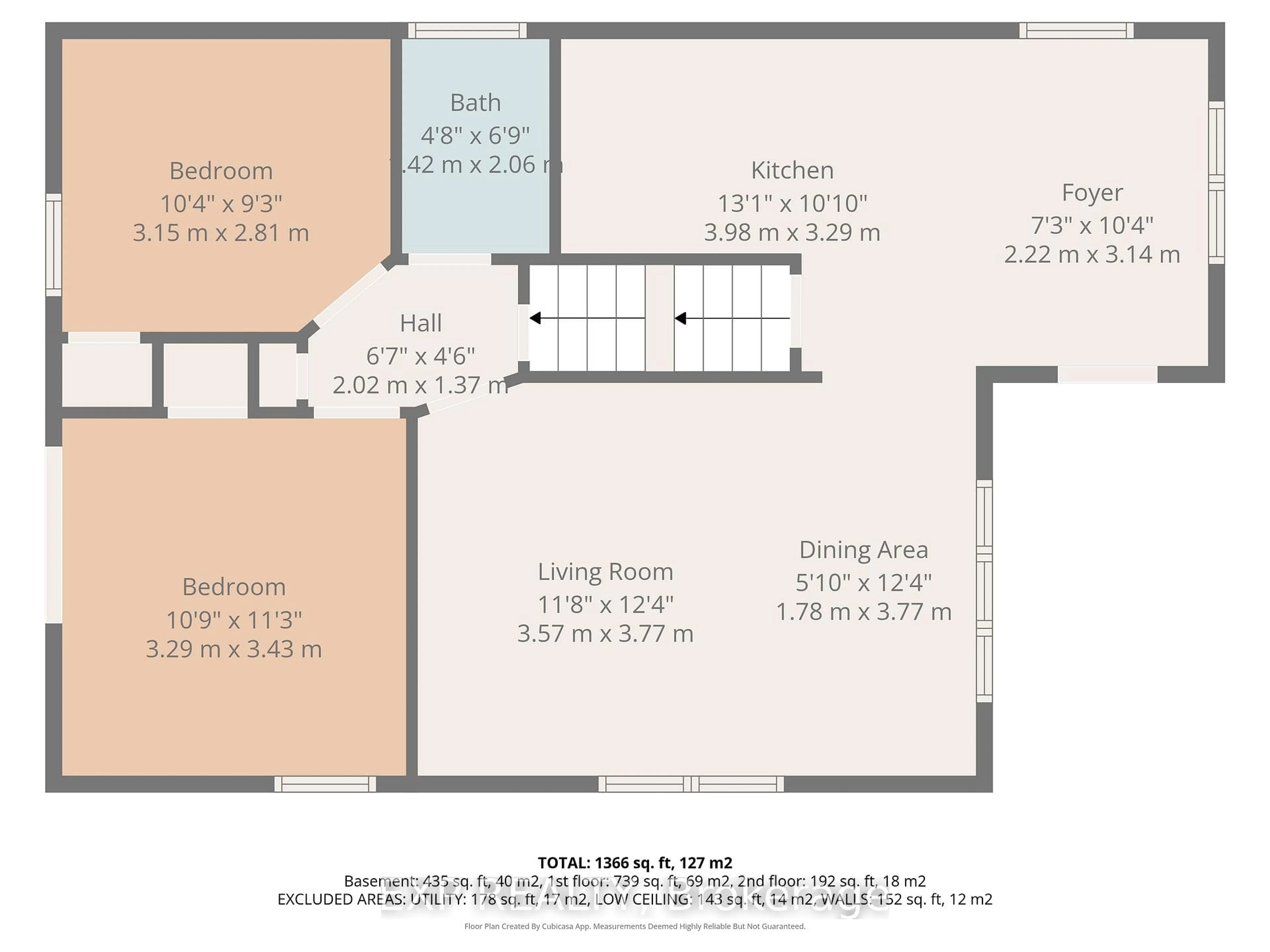 Floor plan for 104 Barker St, London East Ontario N5Y 1X7