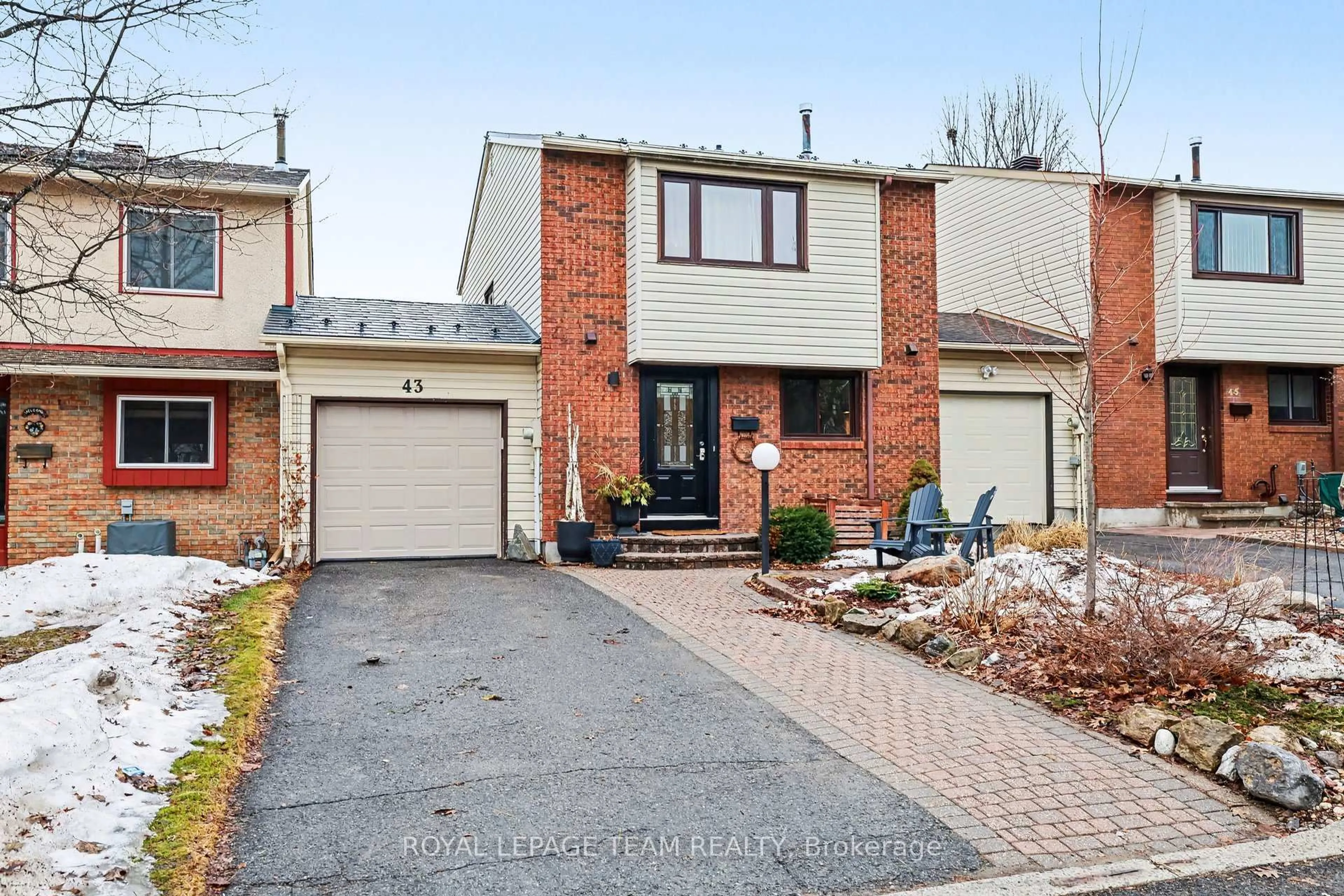 Home with brick exterior material, street for 43 Whelan Dr, Ottawa Ontario K2J 2A3