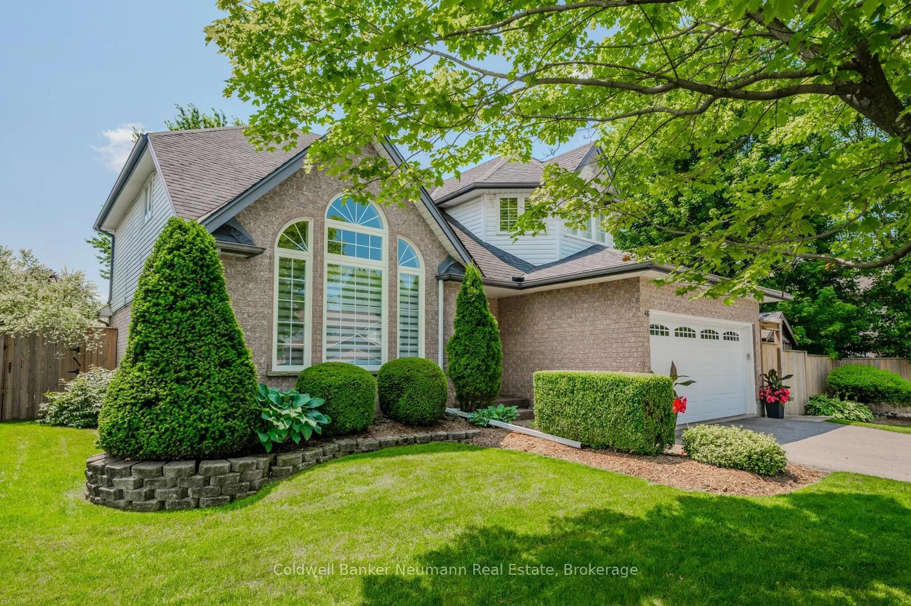 Home with brick exterior material, street for 46 Sandpiper Dr, Guelph Ontario N1C 1C9