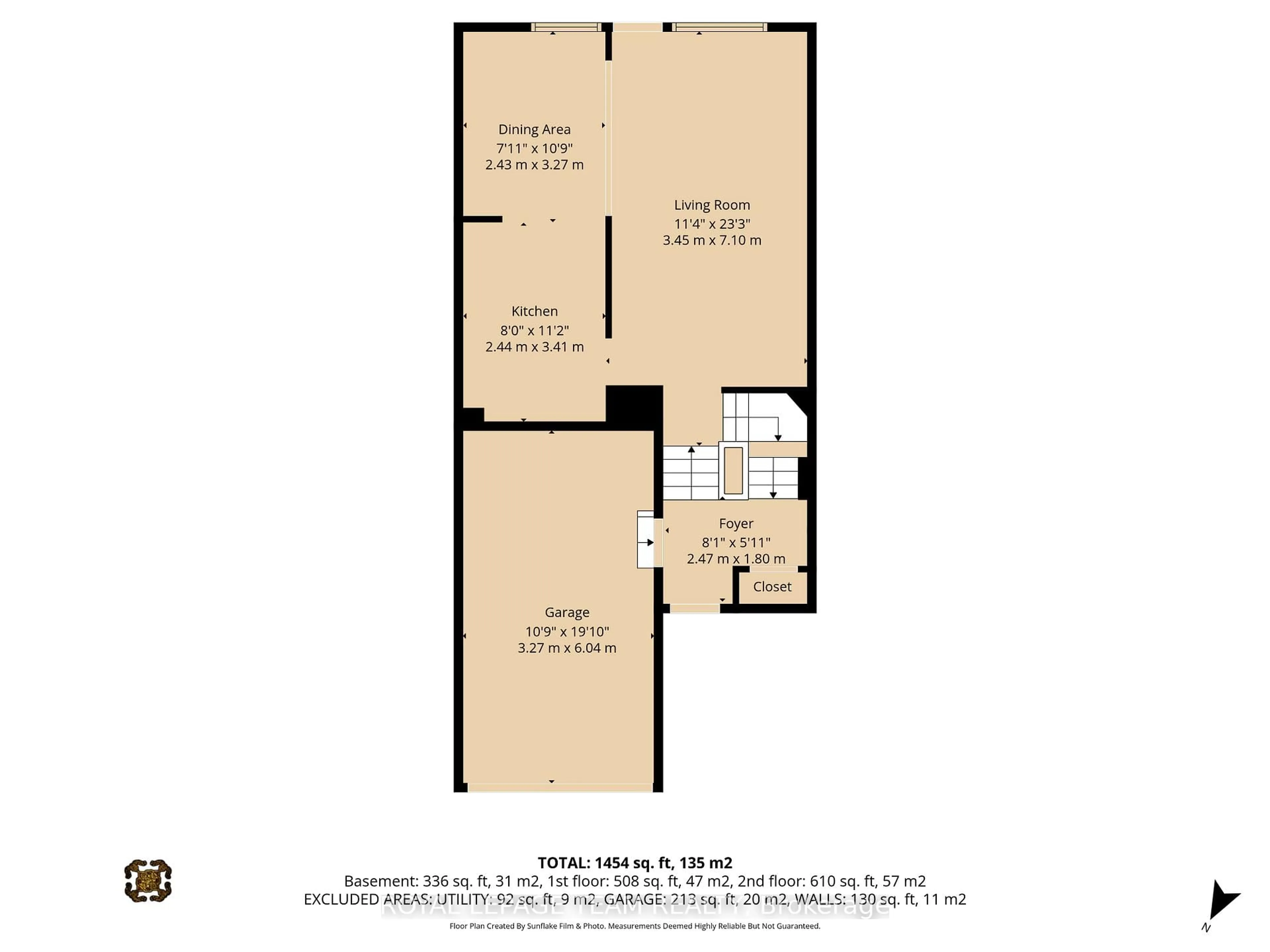 Floor plan for 18 Benlea Dr #C, Ottawa Ontario K2G 4A8