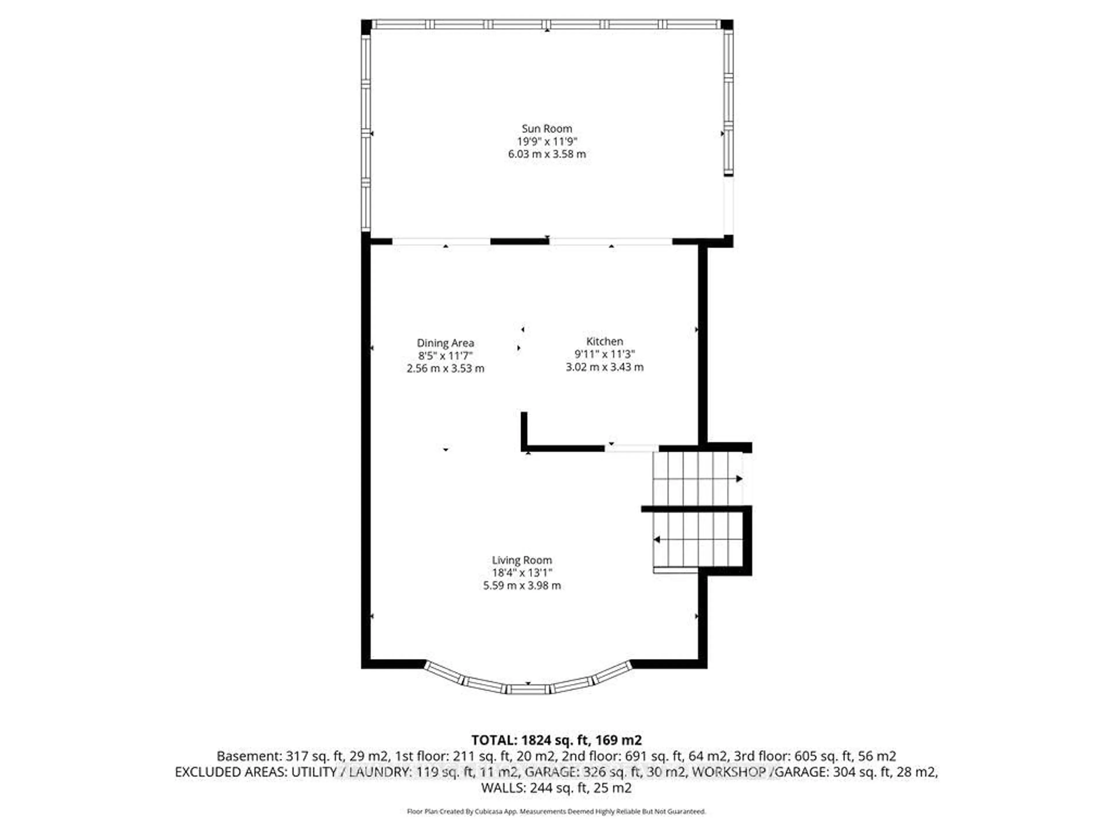 Floor plan for 38 Greenfield Park, Corbyville Ontario K0K 1V0