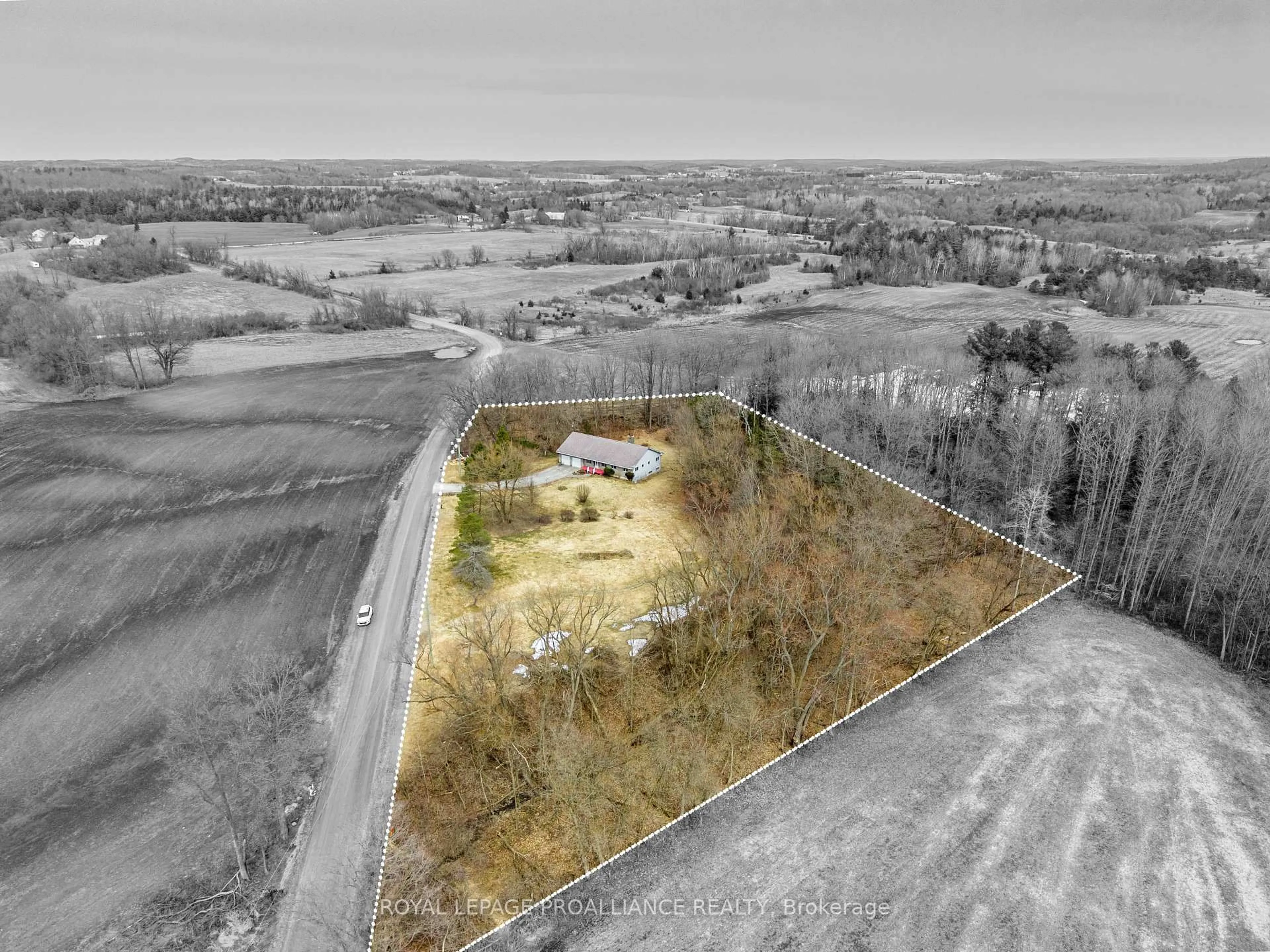 A pic from outside/outdoor area/front of a property/back of a property/a pic from drone, unknown for 825 Campbell Rd, Cramahe Ontario K0K 3K0