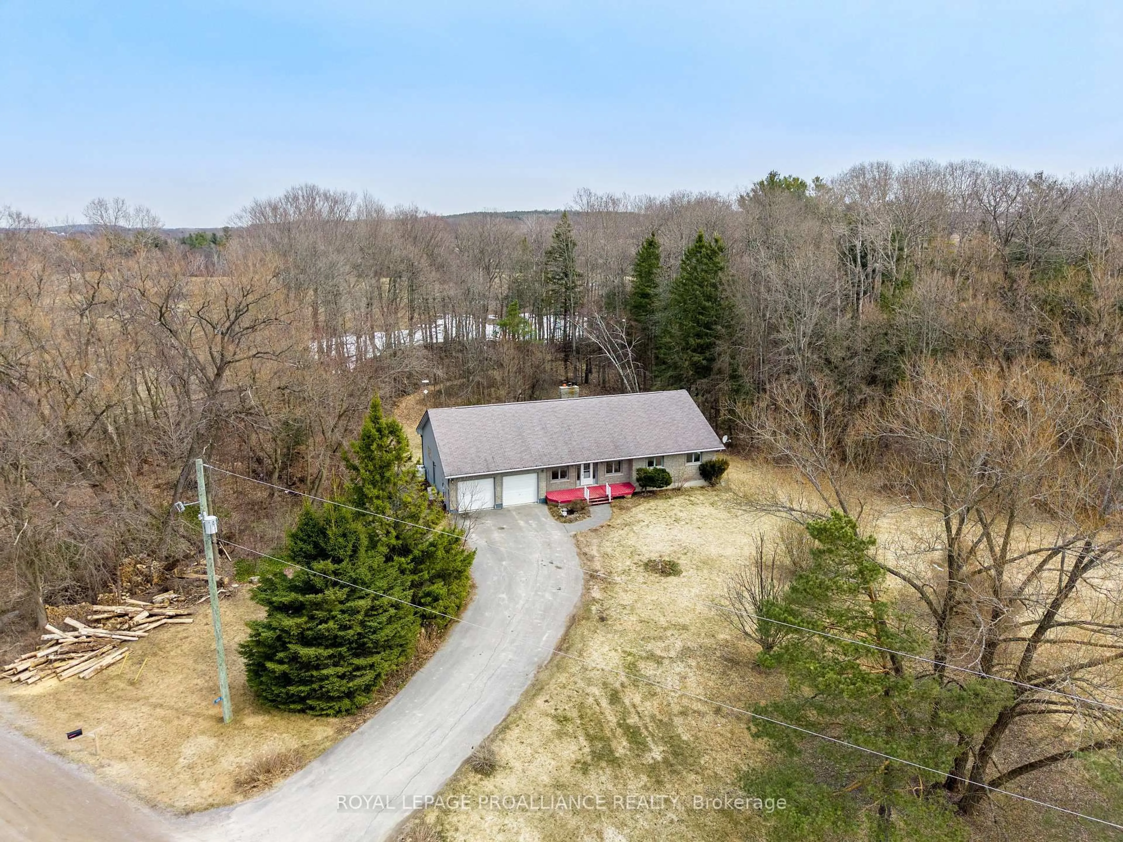 A pic from outside/outdoor area/front of a property/back of a property/a pic from drone, unknown for 825 Campbell Rd, Cramahe Ontario K0K 3K0