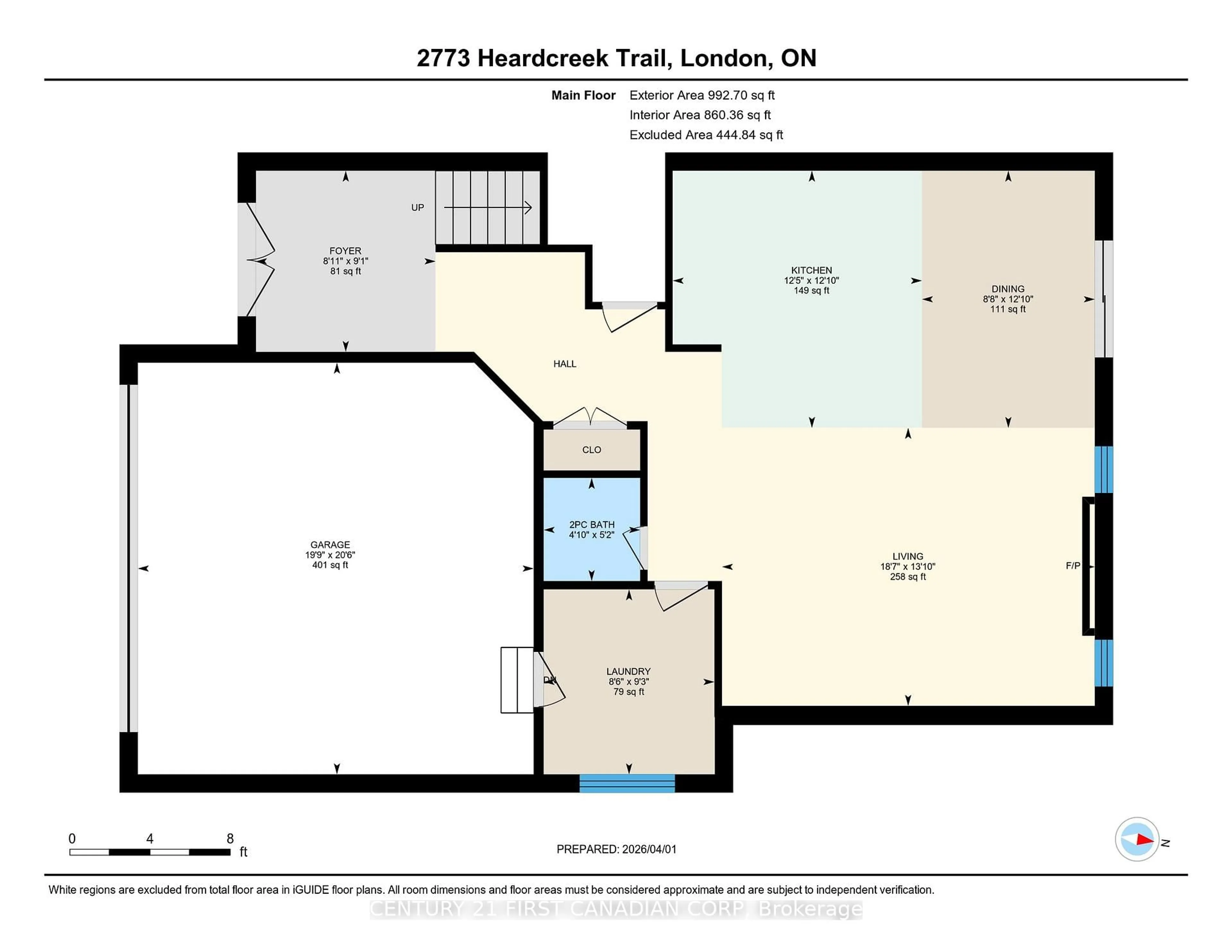 Floor plan for 2773 Heardcreek Tr, London North Ontario N6G 0W1