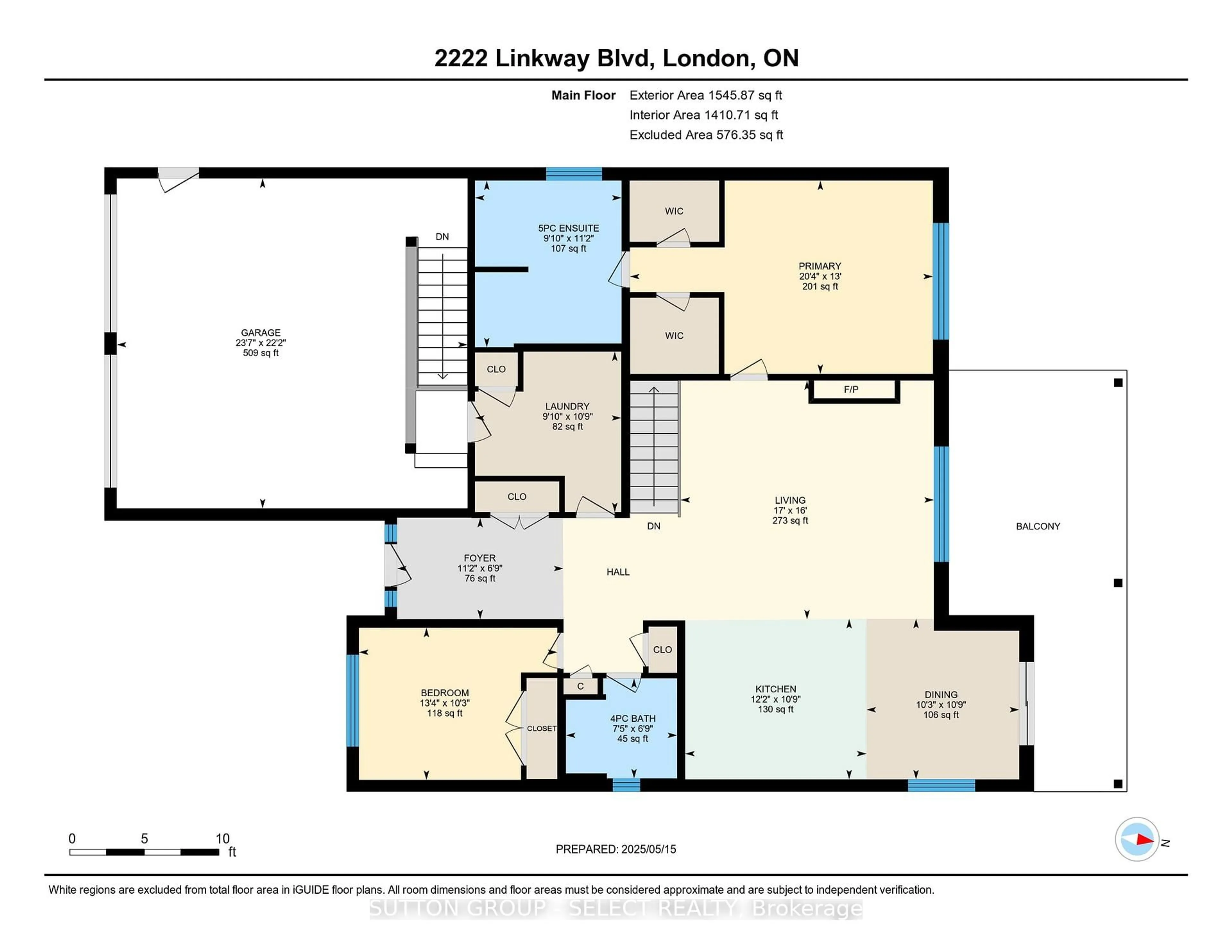 Floor plan for 2222 Linkway Blvd, London South Ontario N6K 0K9