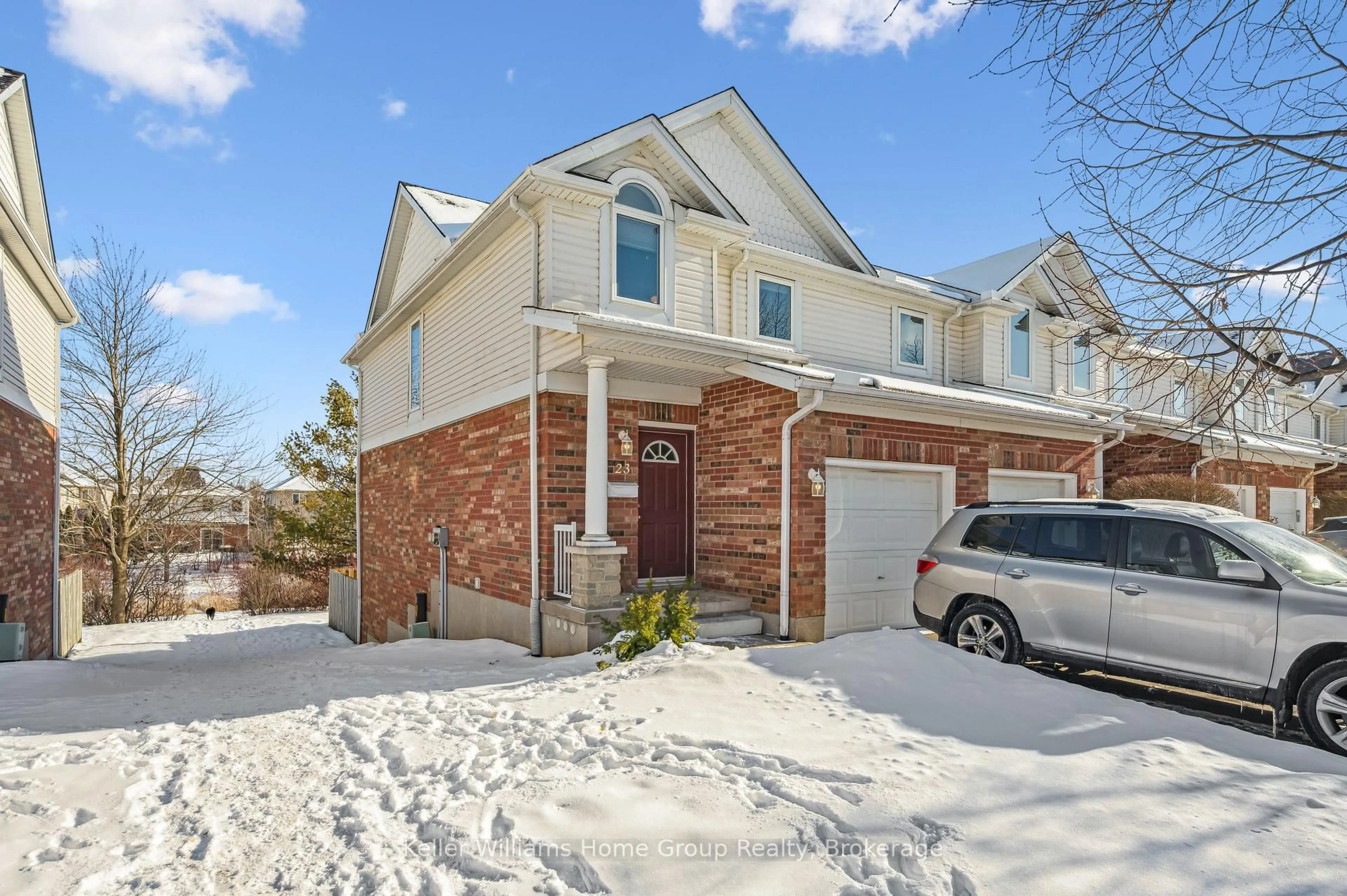 Home with brick exterior material, street for 151 Clairfields Dr #23, Guelph Ontario N1L 1P5