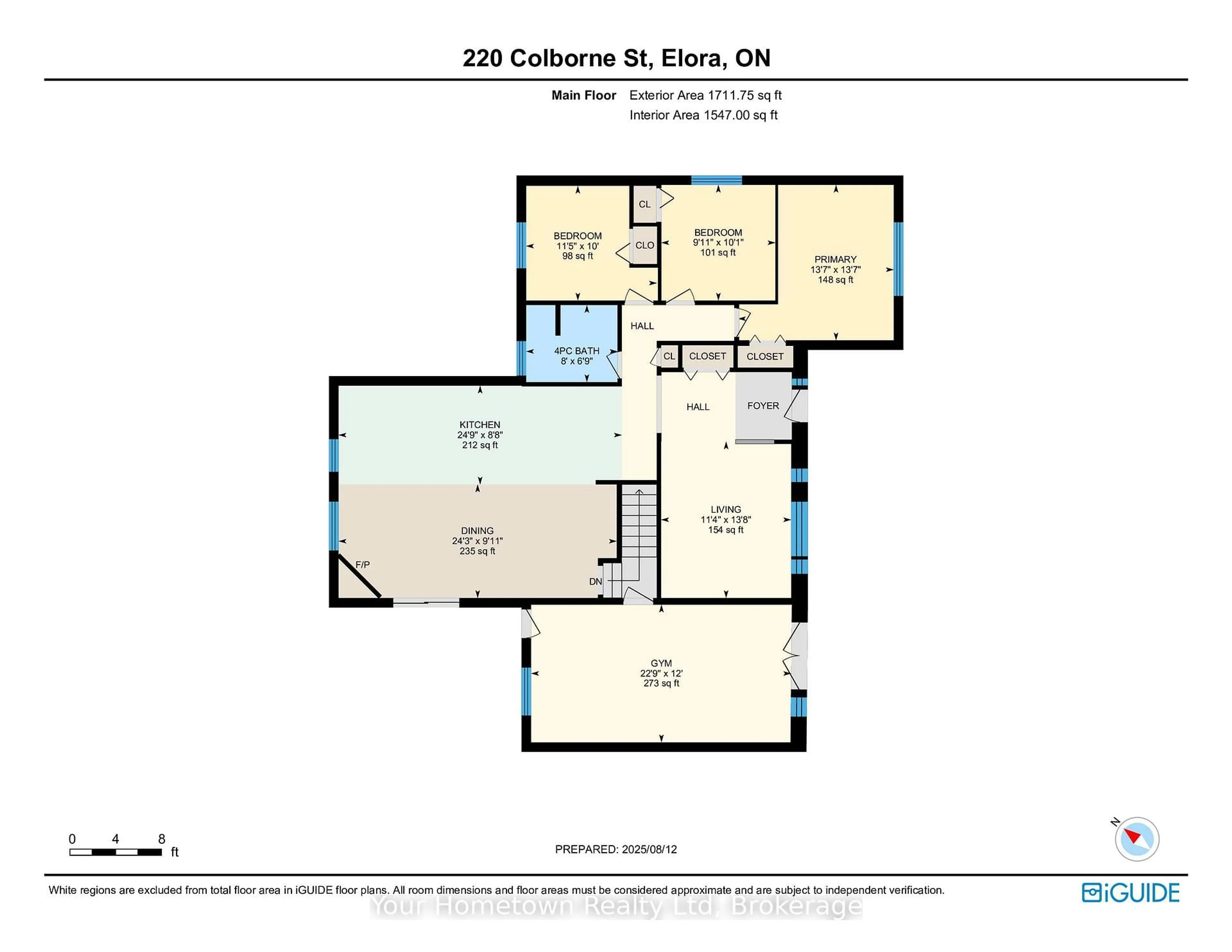 Floor plan for 220 Colborne St, Centre Wellington Ontario N0B 1S0
