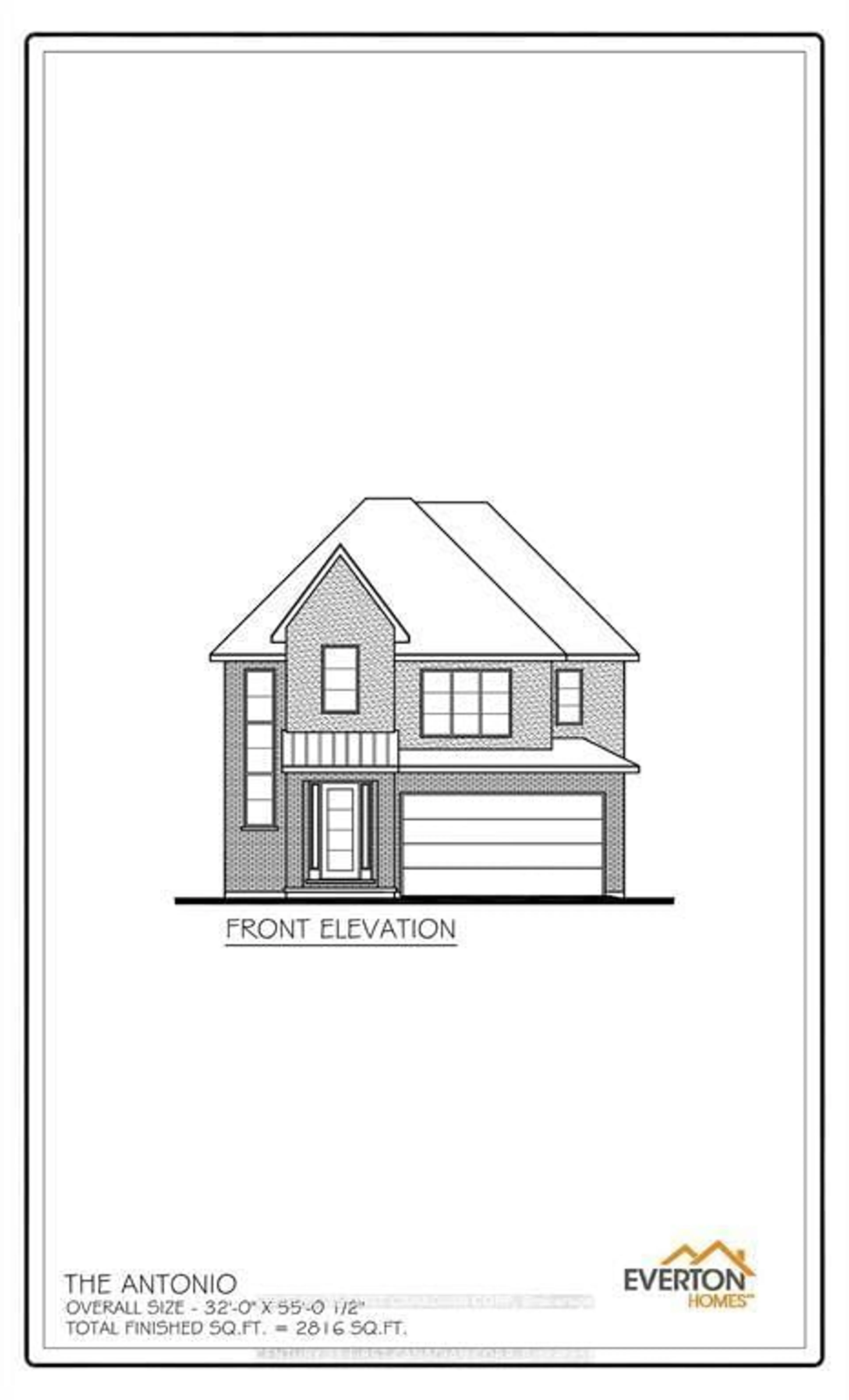 Floor plan for Lot 38 Upper West Ave, London South Ontario N6K 0J9