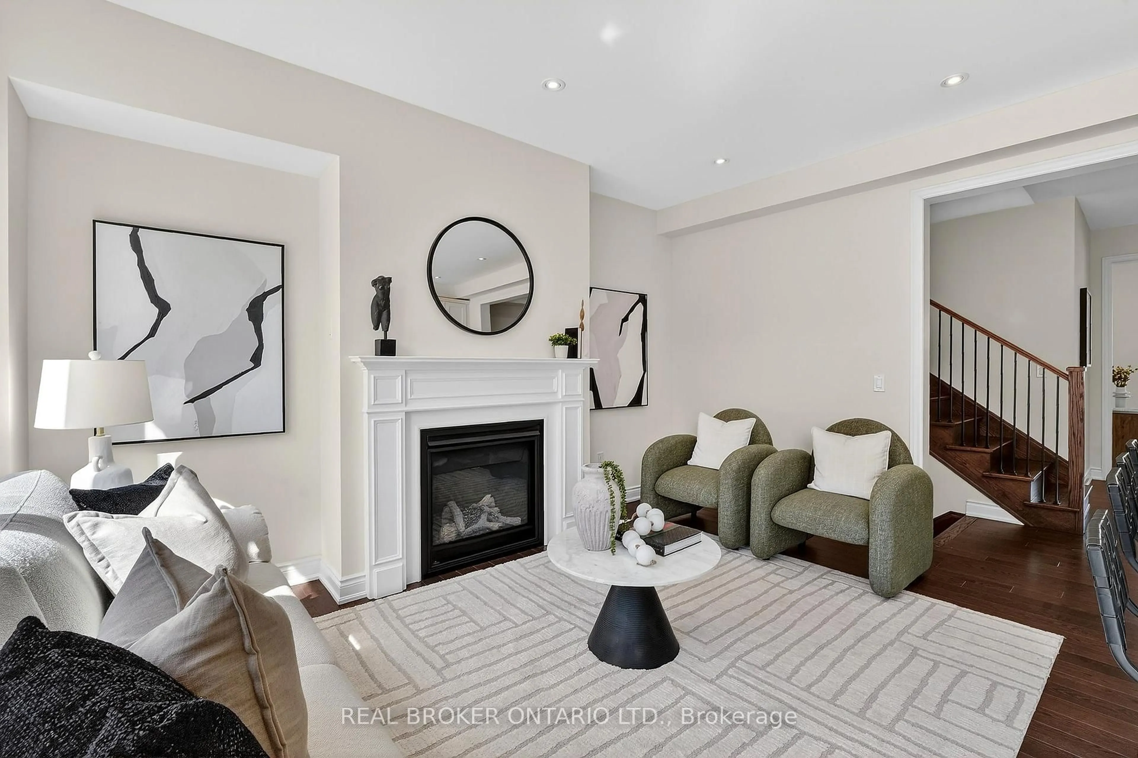 Living room with furniture, unknown for 4 Beasley Grve, Hamilton Ontario L9K 0J7