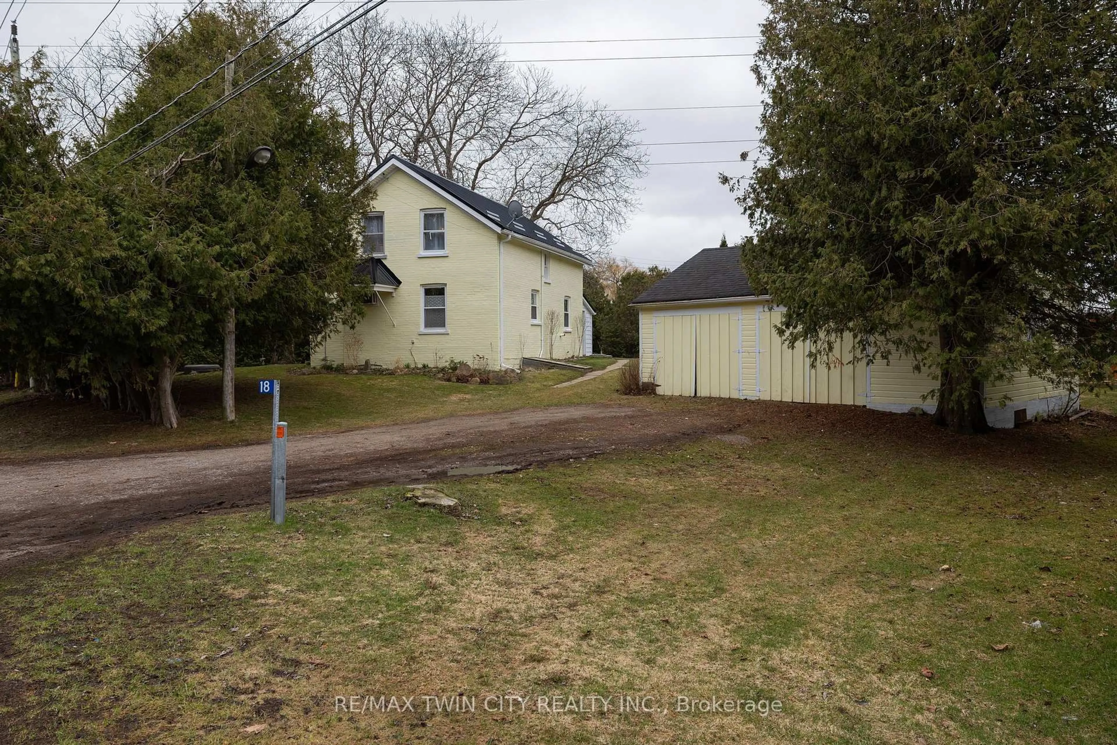 A pic from outside/outdoor area/front of a property/back of a property/a pic from drone, street for 18 MCGILL Rd, Brant Ontario N0E 1K0