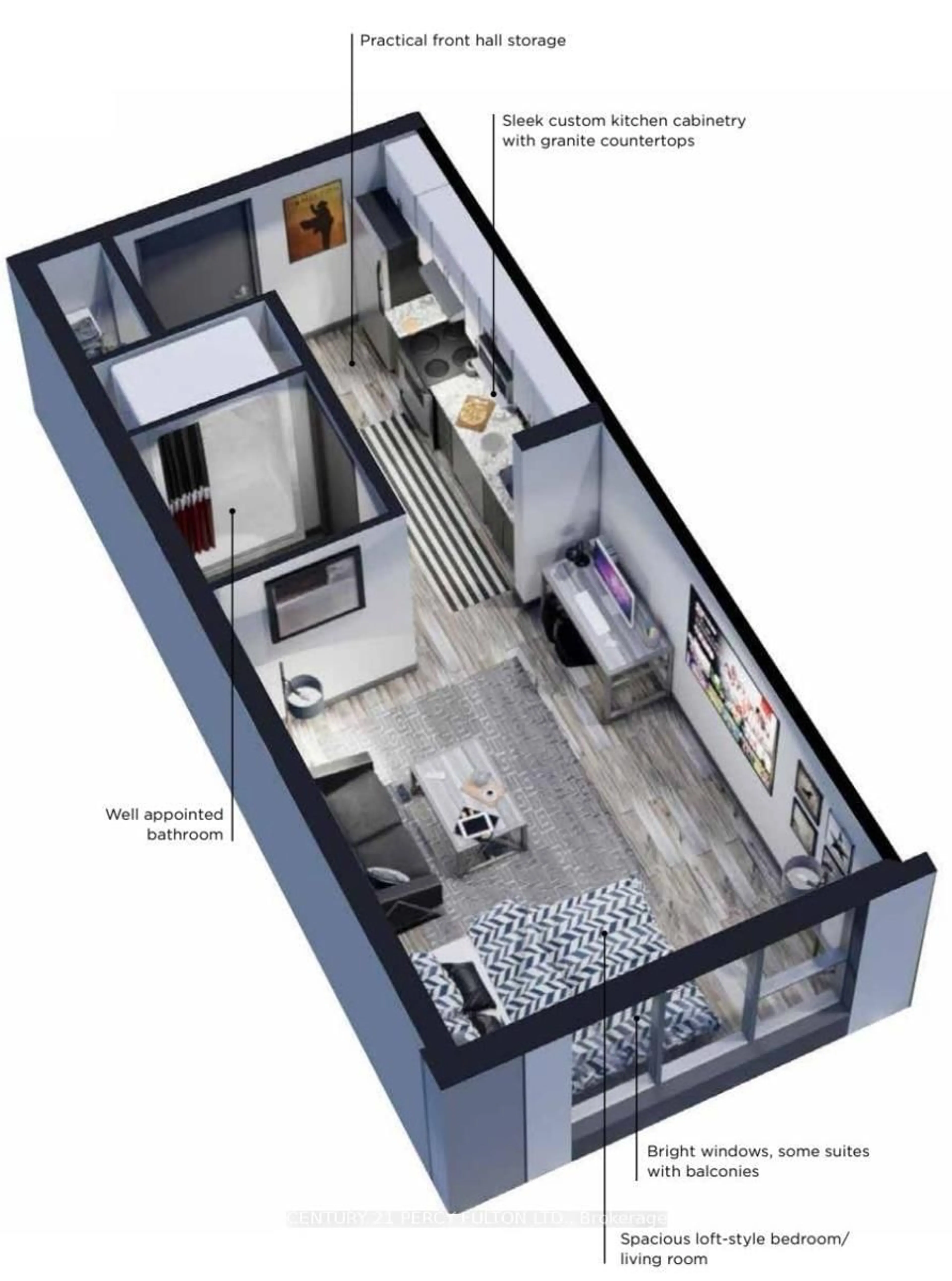 Floor plan for 77 Leland St #210, Hamilton Ontario L8S 3A1