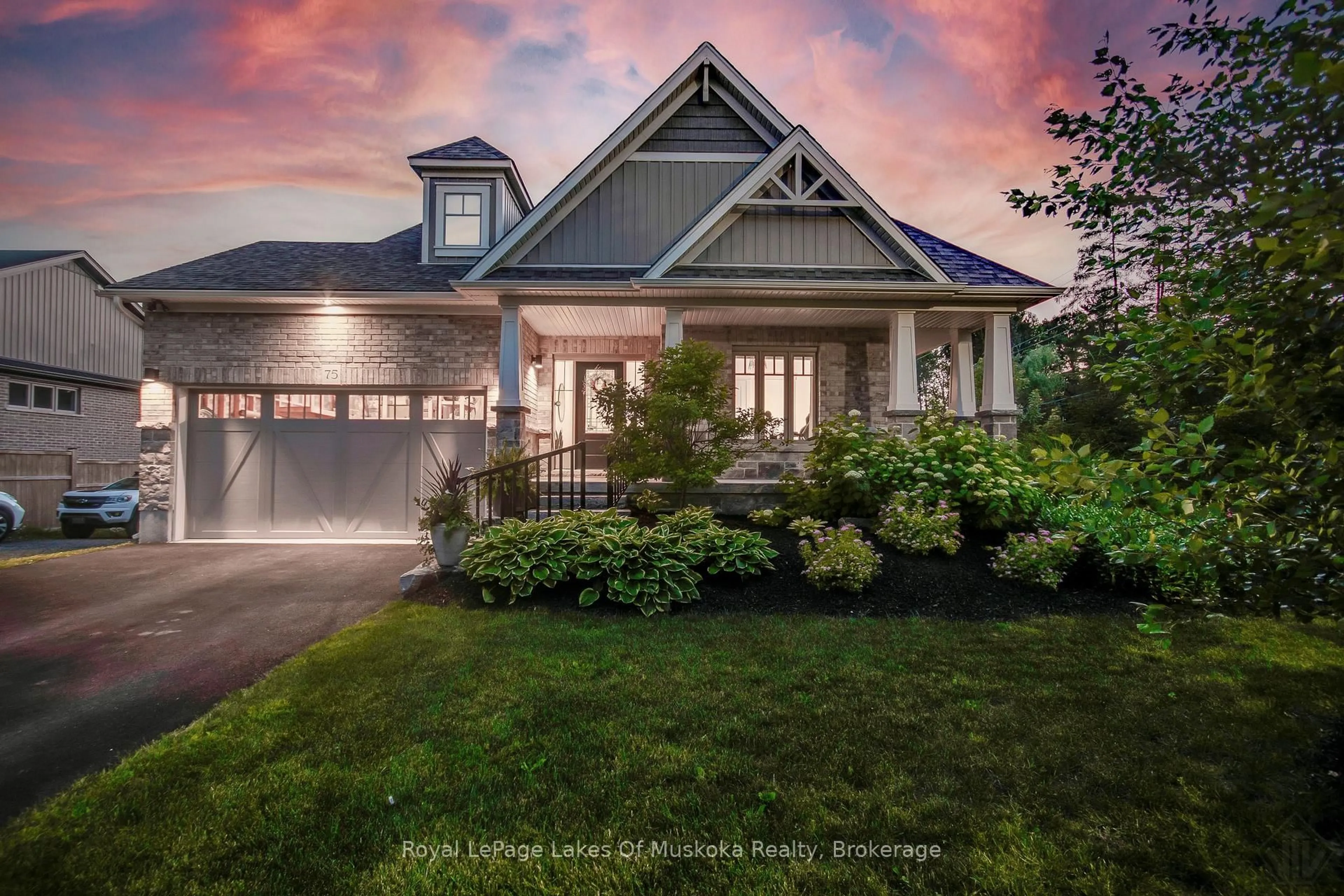 Home with brick exterior material, street for 75 SELKIRK Dr, Huntsville Ontario P1H 0C6