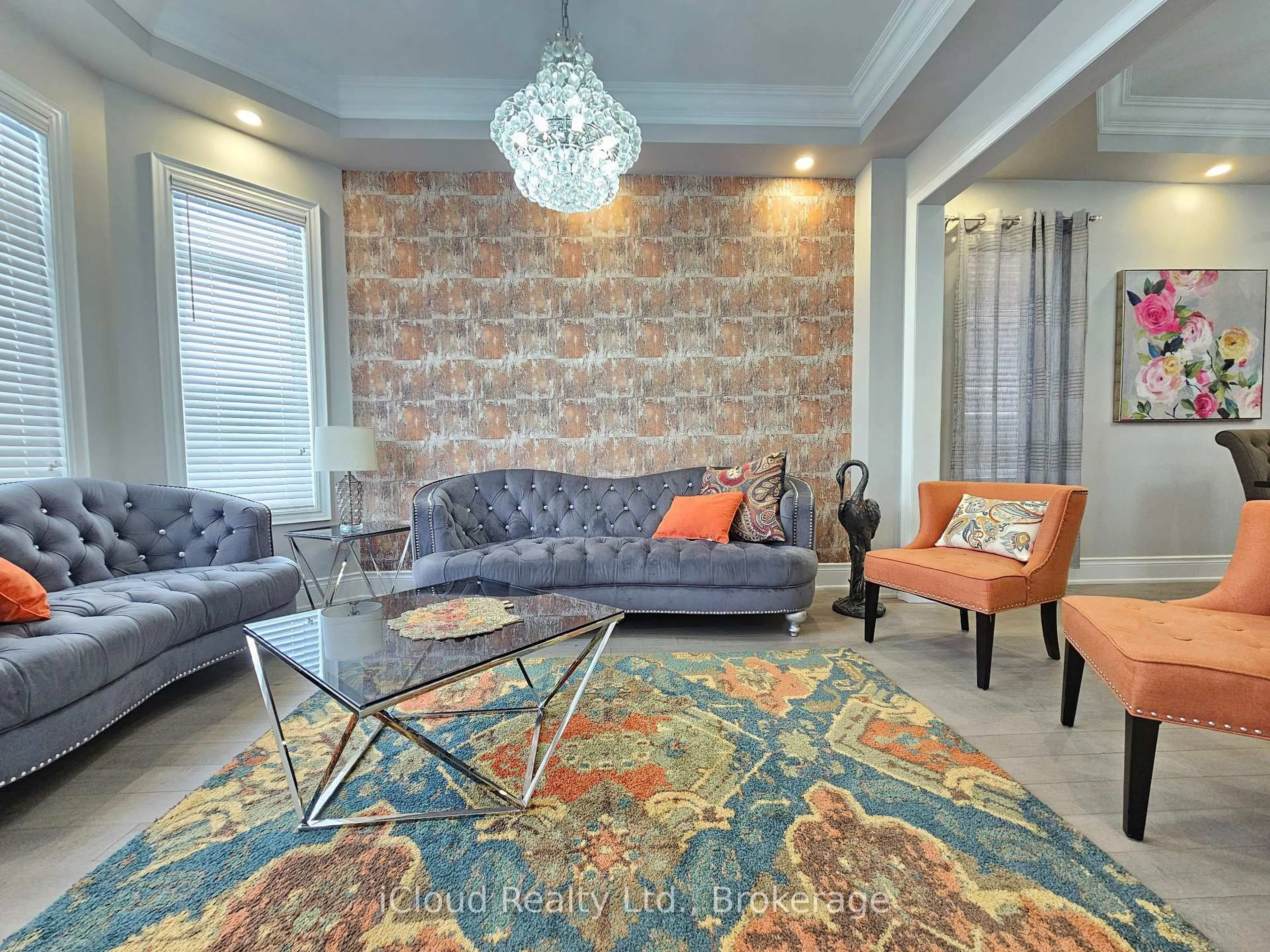 Living room with furniture, carpet floor for 227 Humphery St, Hamilton Ontario L8B 1X4