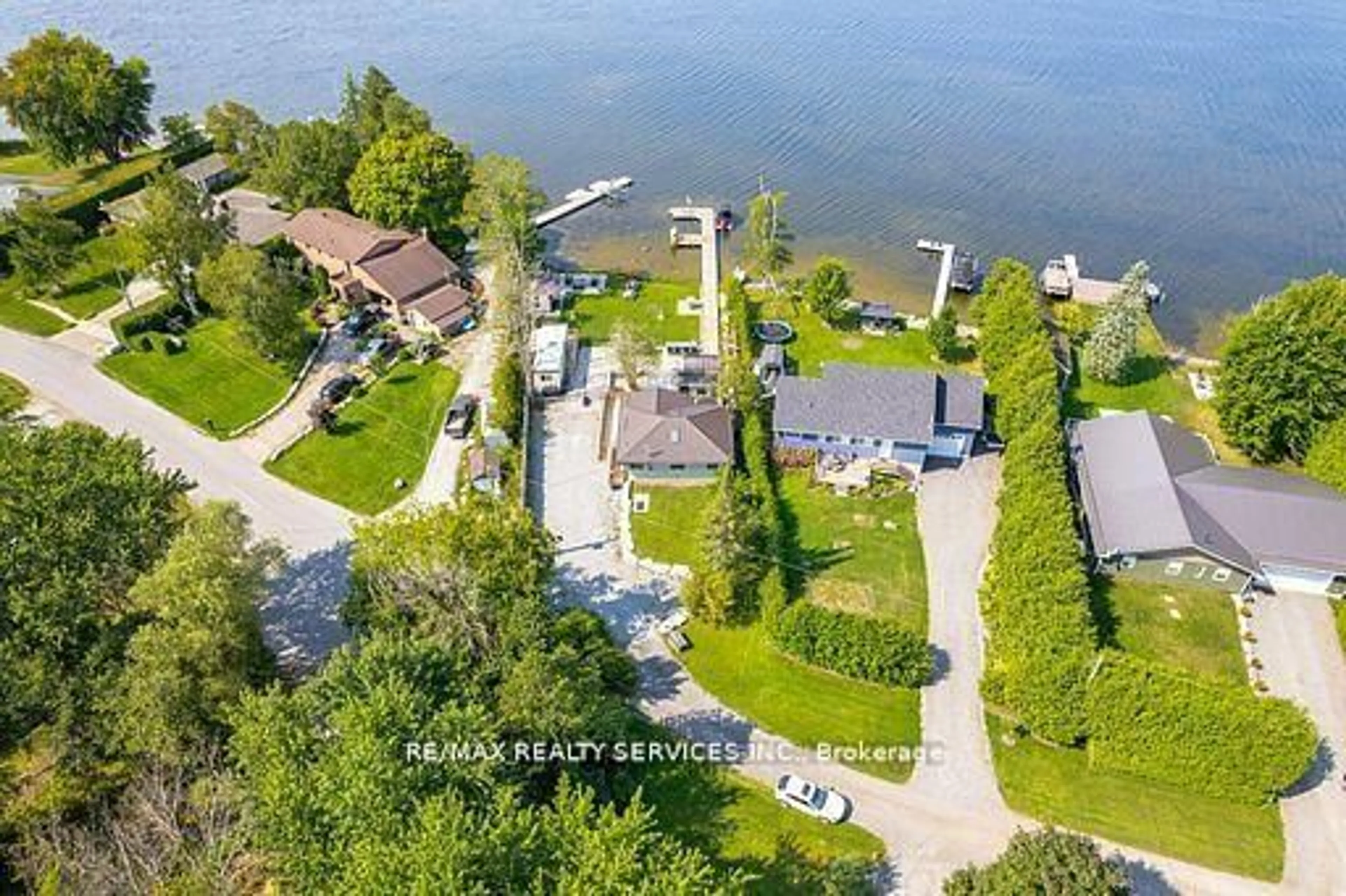 A pic from outside/outdoor area/front of a property/back of a property/a pic from drone, water/lake/river/ocean view for 28 Eldonia Rd, Kawartha Lakes Ontario K0M 2B0